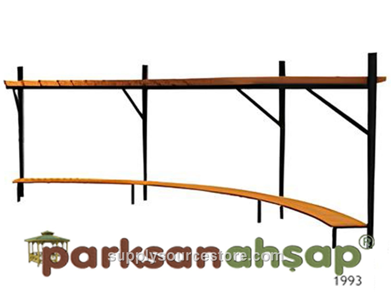 Wood – Metal Supported Pergola 150L x 500W x 250H