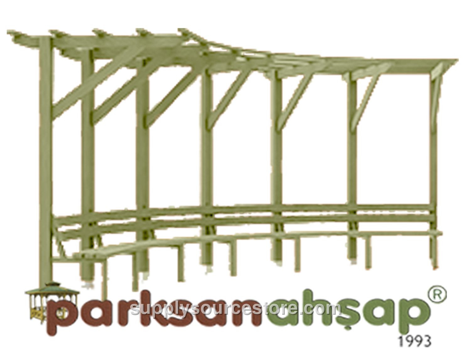 Wood – Wooden Pergola 150(L) x 500(W) x 250(H)