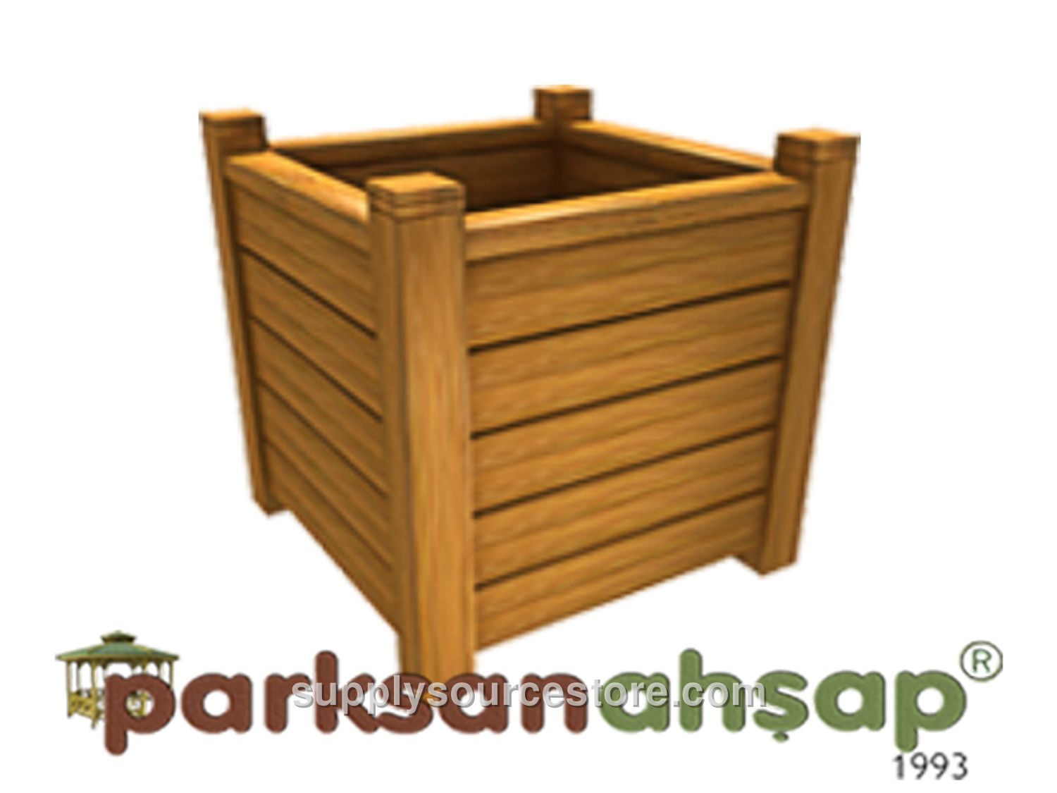 Wooden Pot 60x60x60
