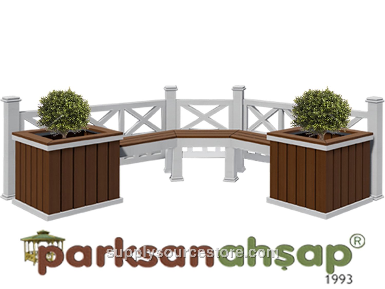 Wooden Pot Bench 360(L) x 60(W) x 80(H)