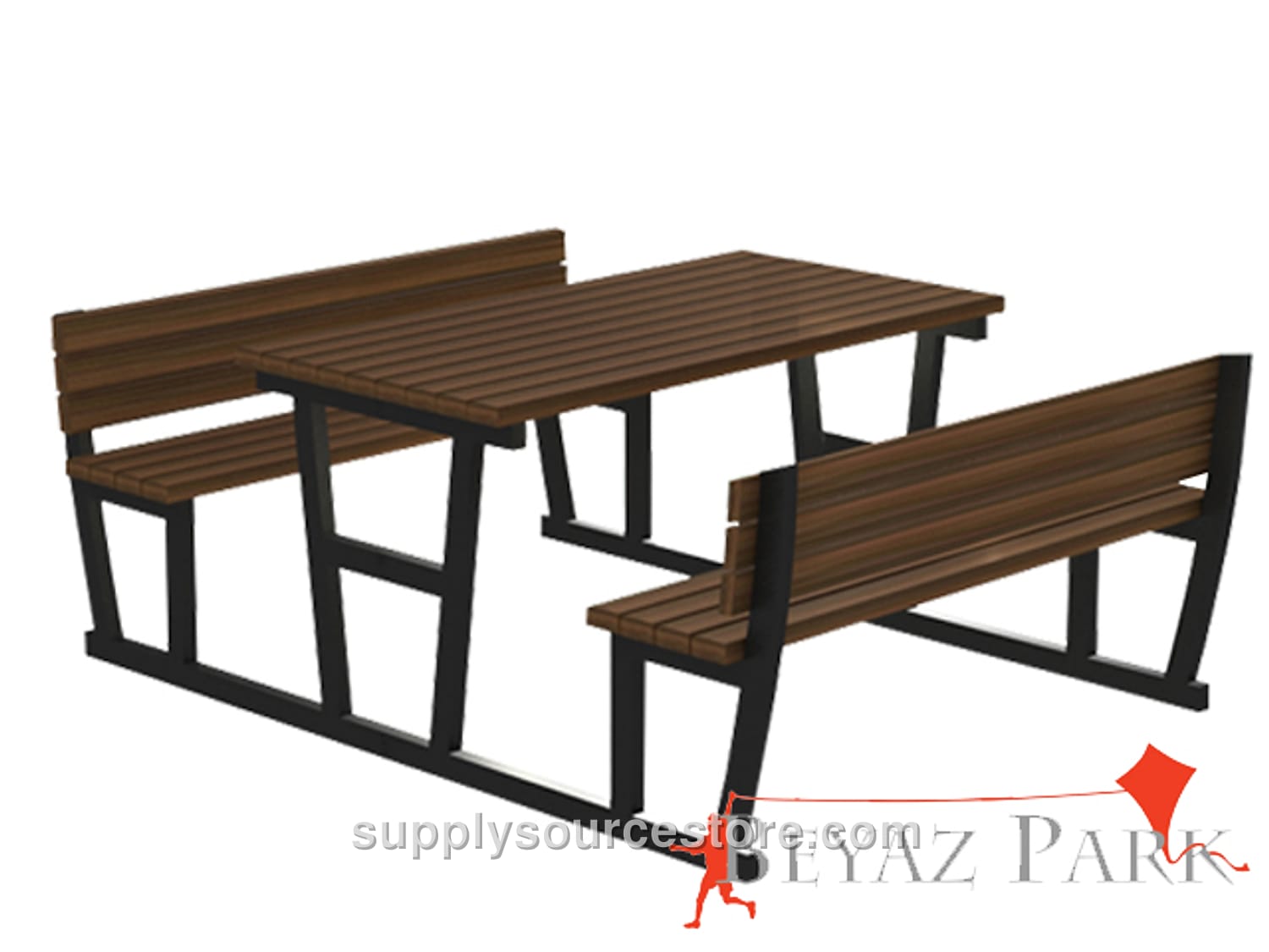 Picnic Table (Metal Legs) 195(L) x 190(W) x 80(H) · SS-011544