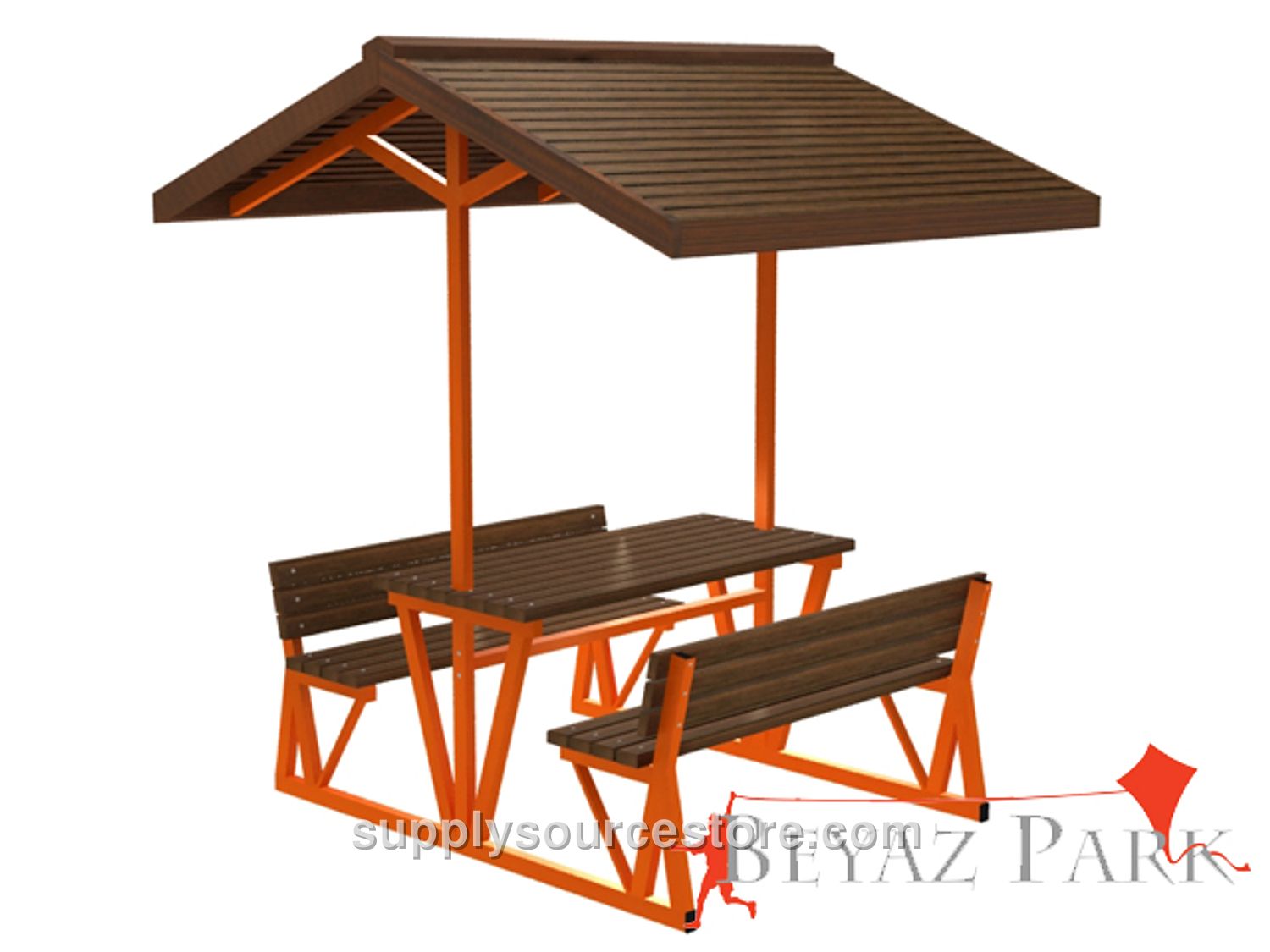 White Park 70416 – Covered Picnic Table (Metal) 220(L) x 180(W) x 250(H)