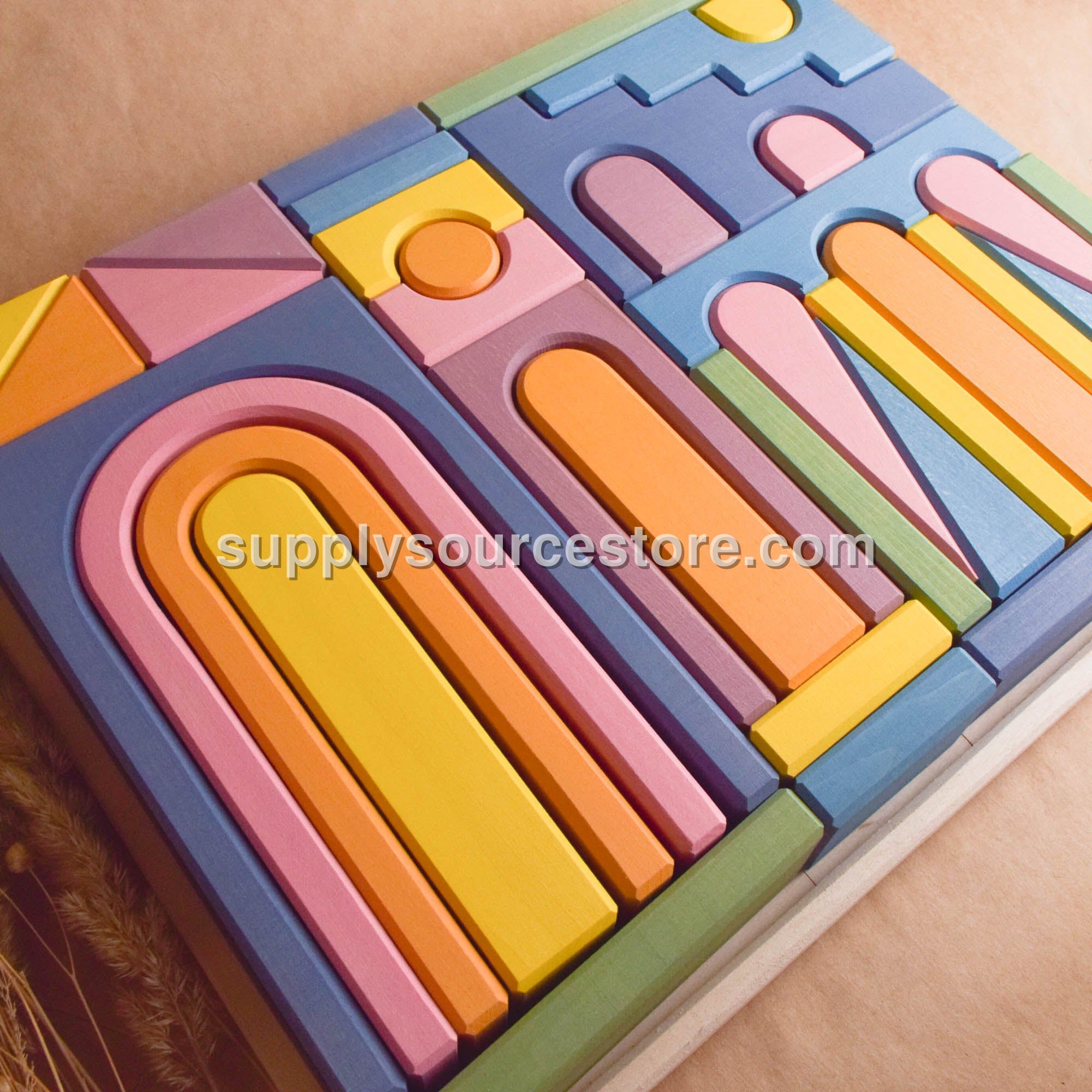 Pastel City Building Set
