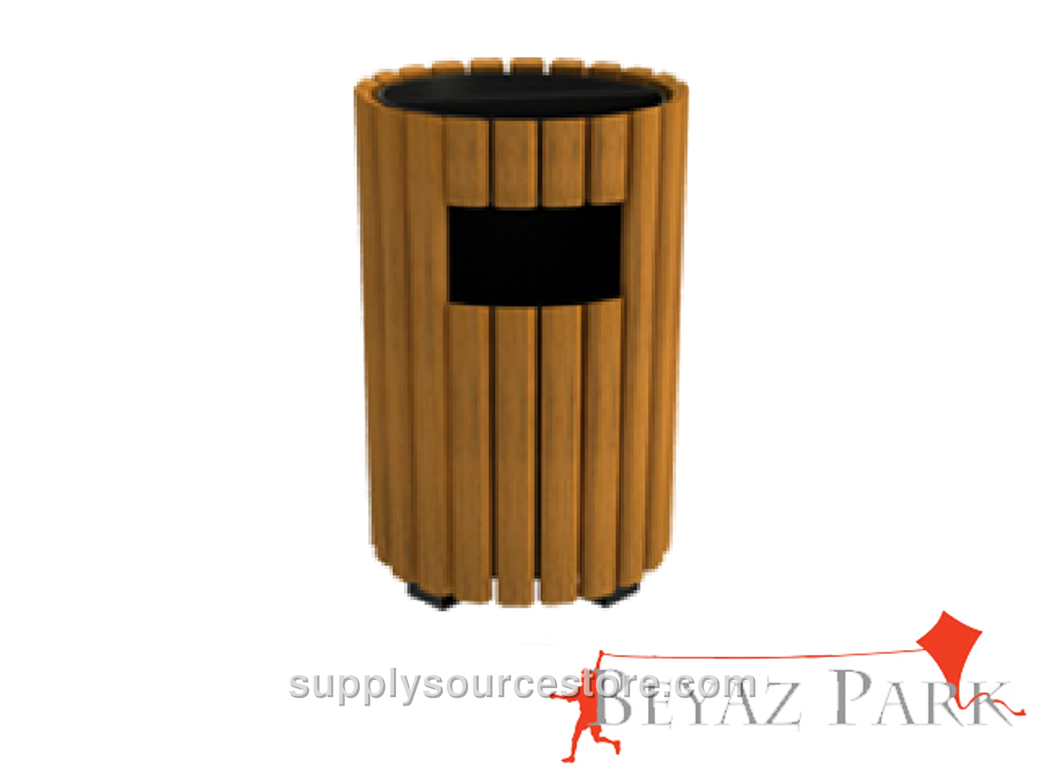 Outdoor Wooden Litter Bin 35(W)x57(H)