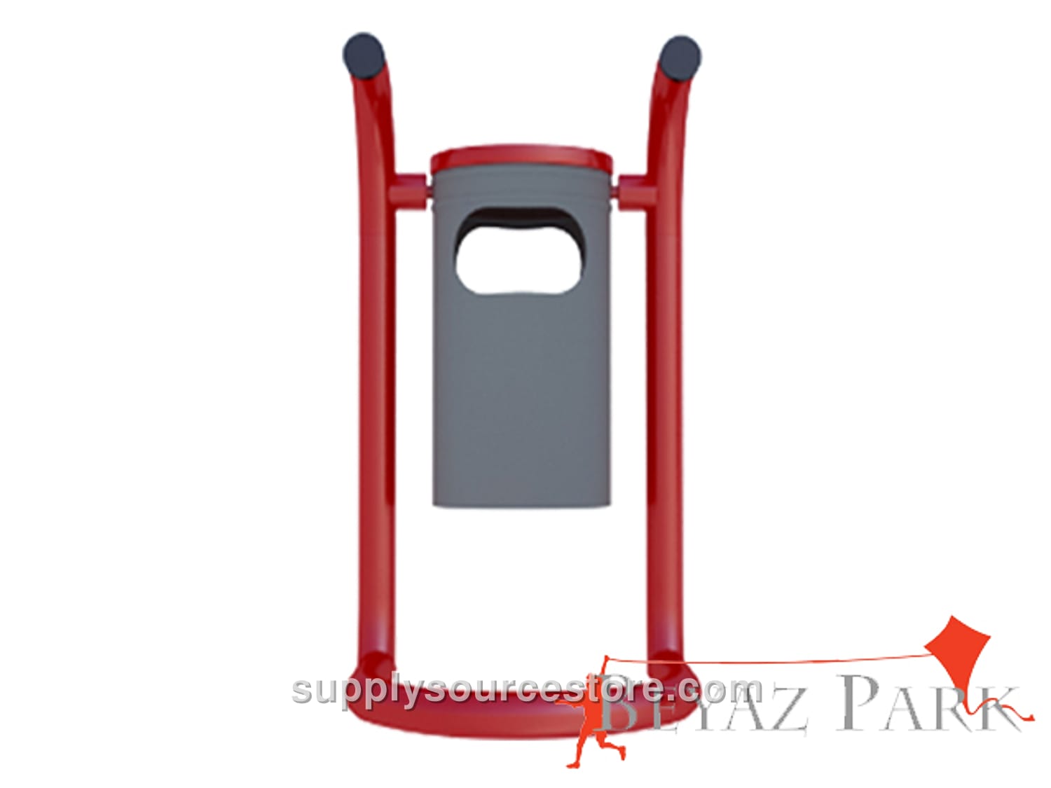 Outdoor Metal Trash Bin · SS-011601