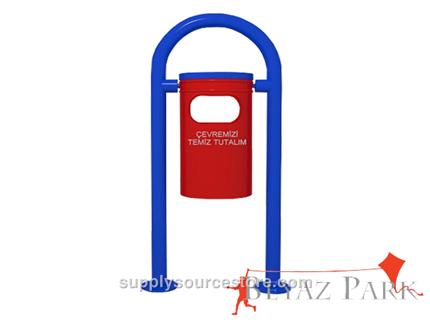 Outdoor Metal Trash Bin · SS-011602