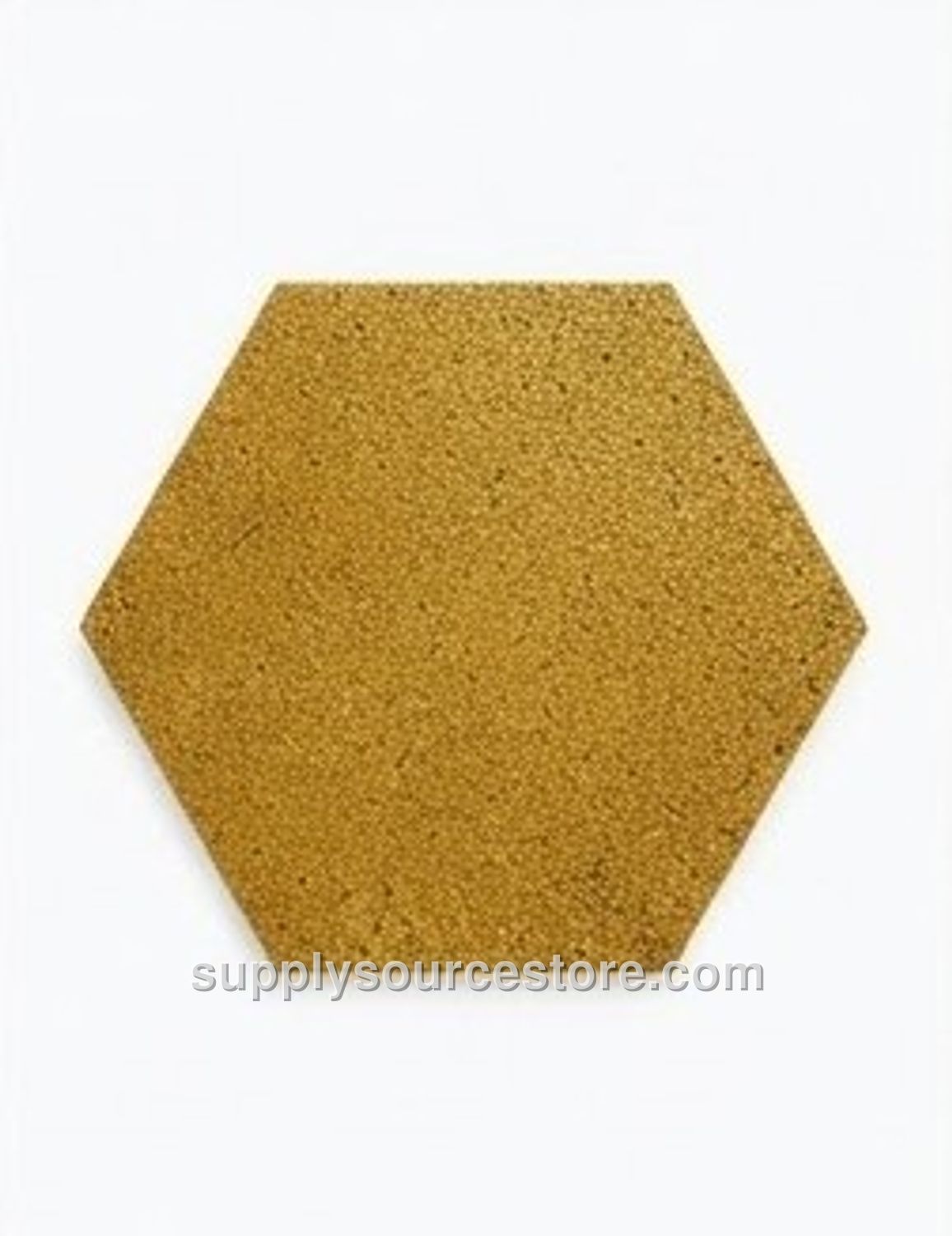 Rubber Tile Hexagon Model in Custom Color (Yellow)