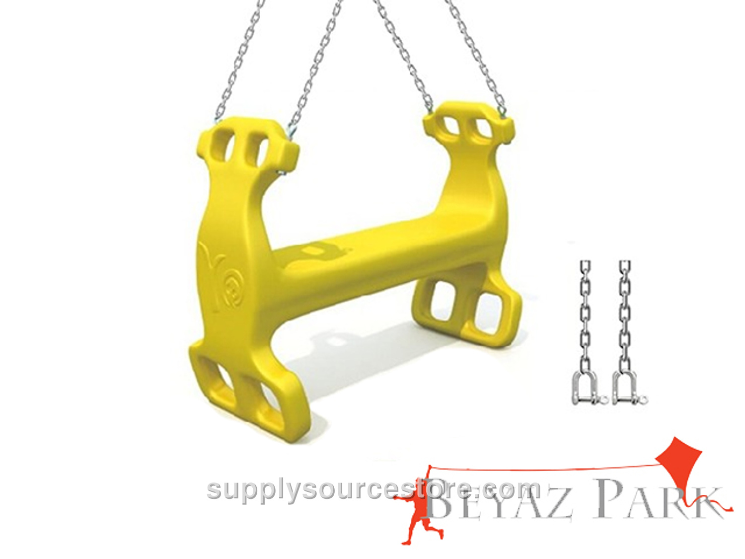 White Park -07 – Fixed Two‑Person Swing Seat
