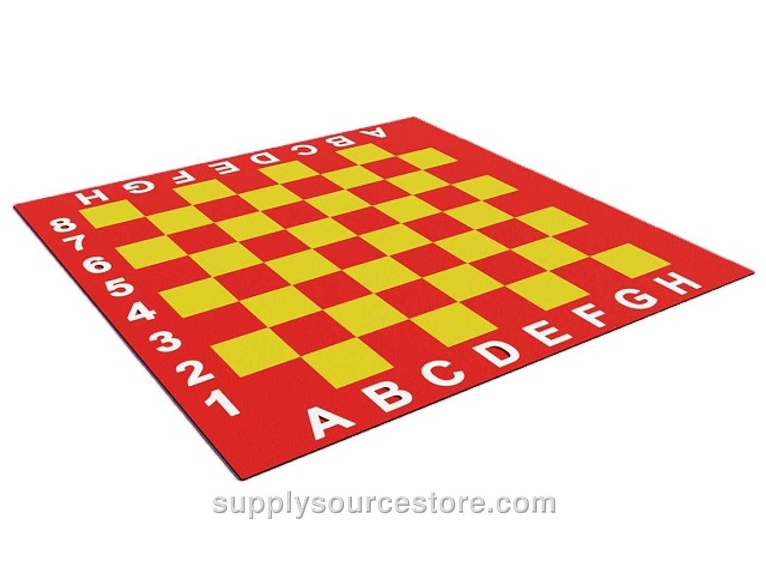 Rubber Tile Garden Chess Play Set (Special Series / Yellow-Red)