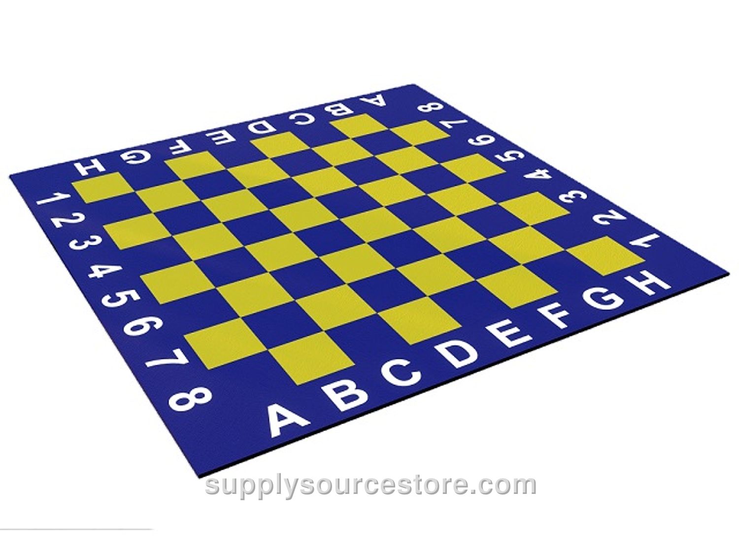 04 Rubber Tile Garden Chess Play Set (Standard Series / Black-Gray)