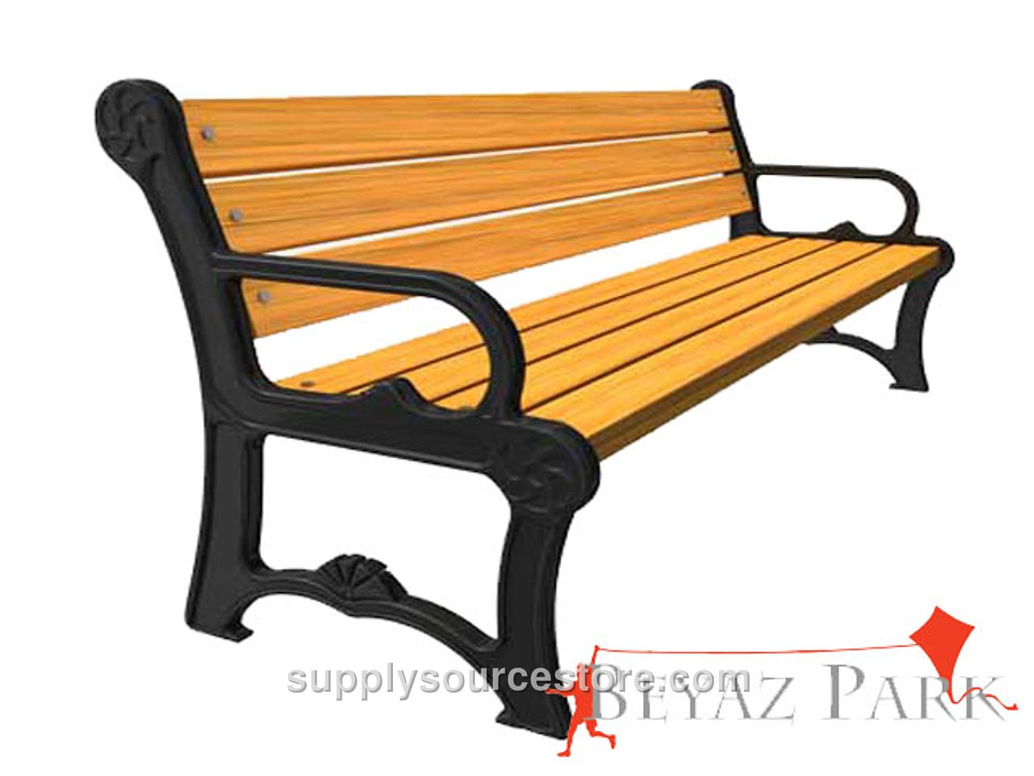 Cast Iron Leg Bench 145(L) x 40(W) x 80(H)