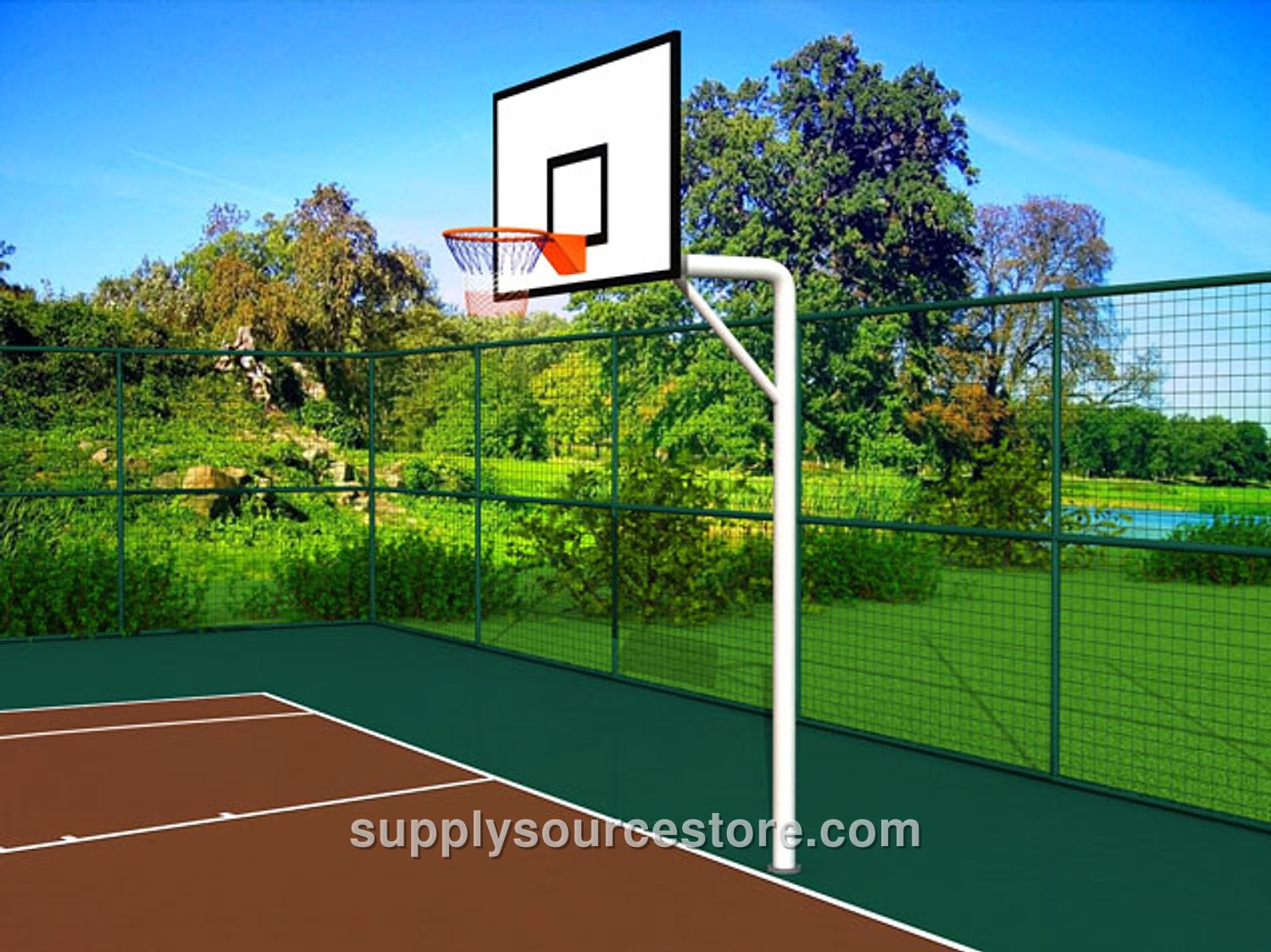 White Park – 04 – Single Post Basketball Hoop-60272