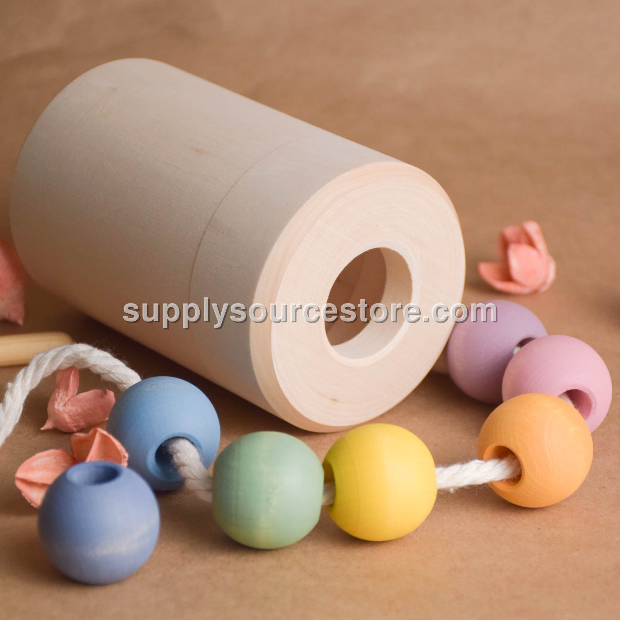 Pastel Cylinder with Lacing