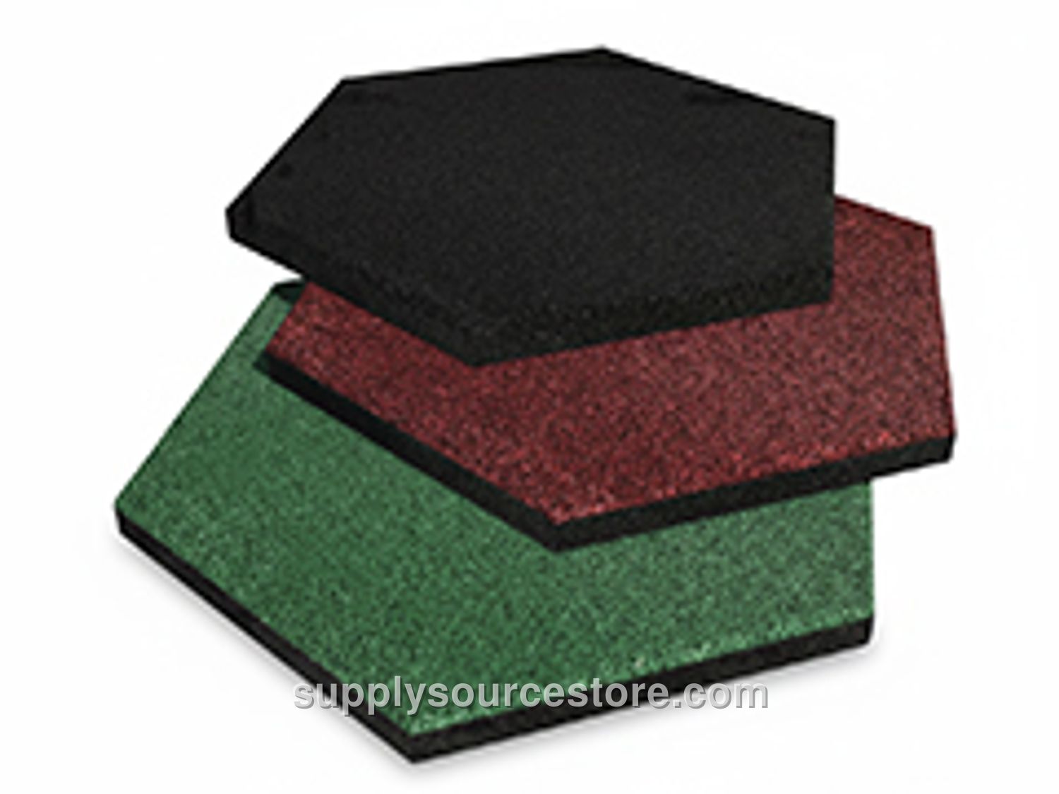 Rubber Hexagon Tile Standard Colors