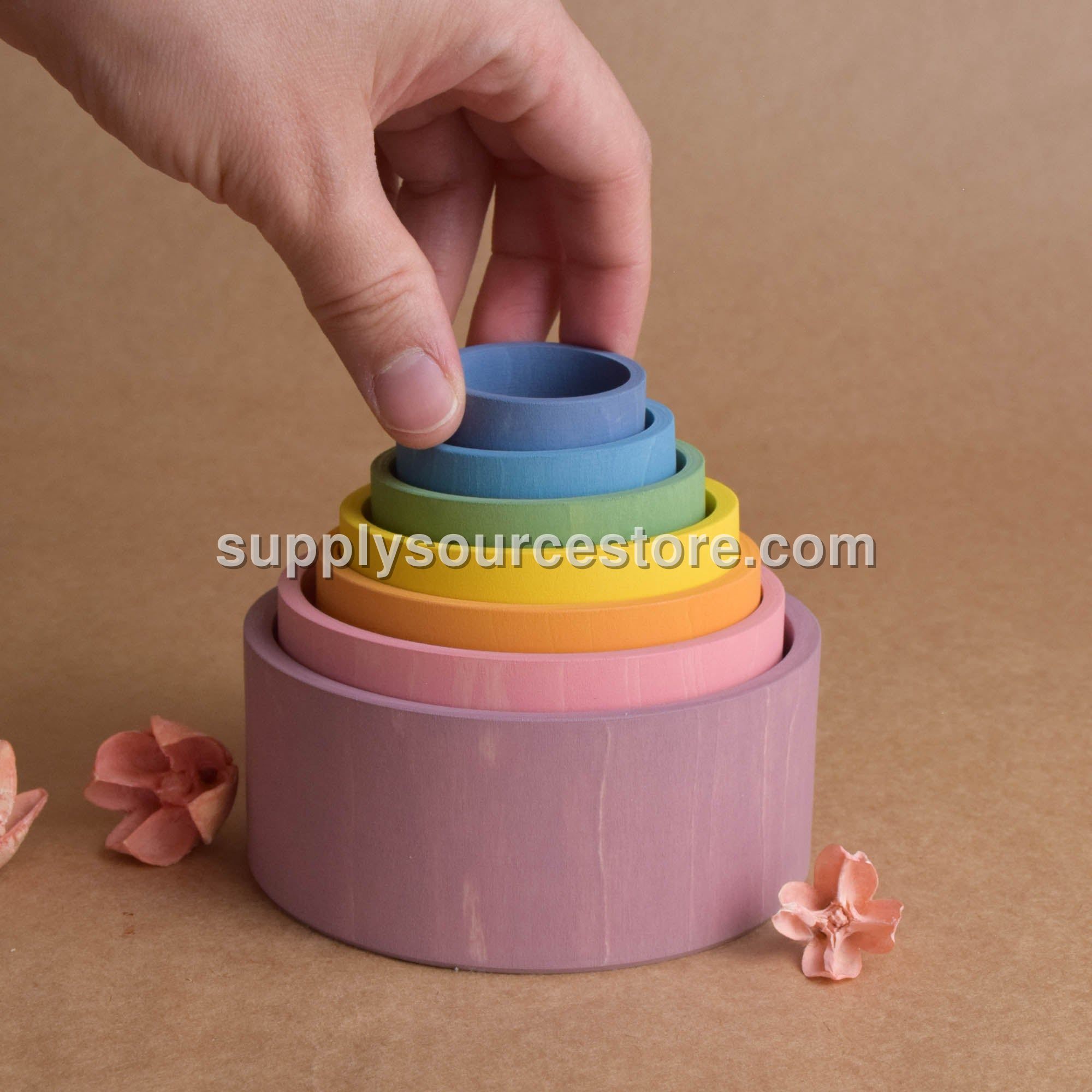 Pastel Nesting Bowls Elongated