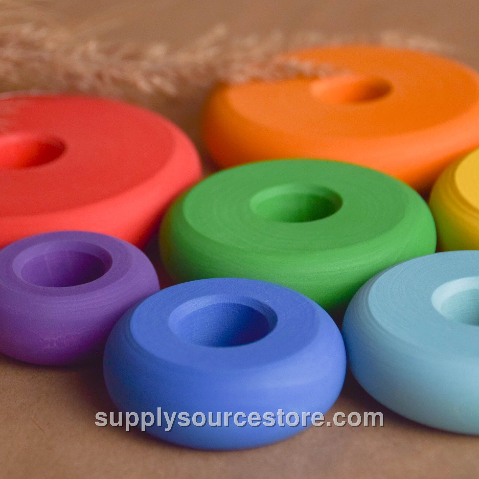 Rainbow Ring Stacking Toy Turned