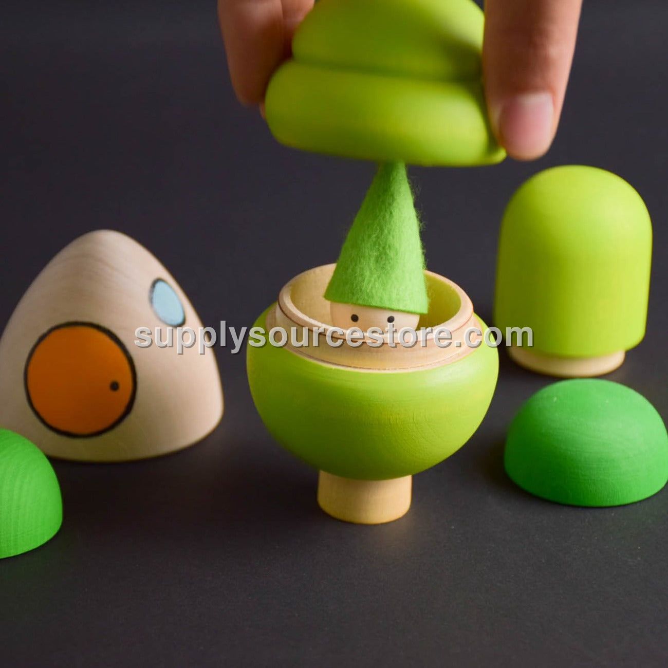 Small Waldorf Wooden Tree Toy Set