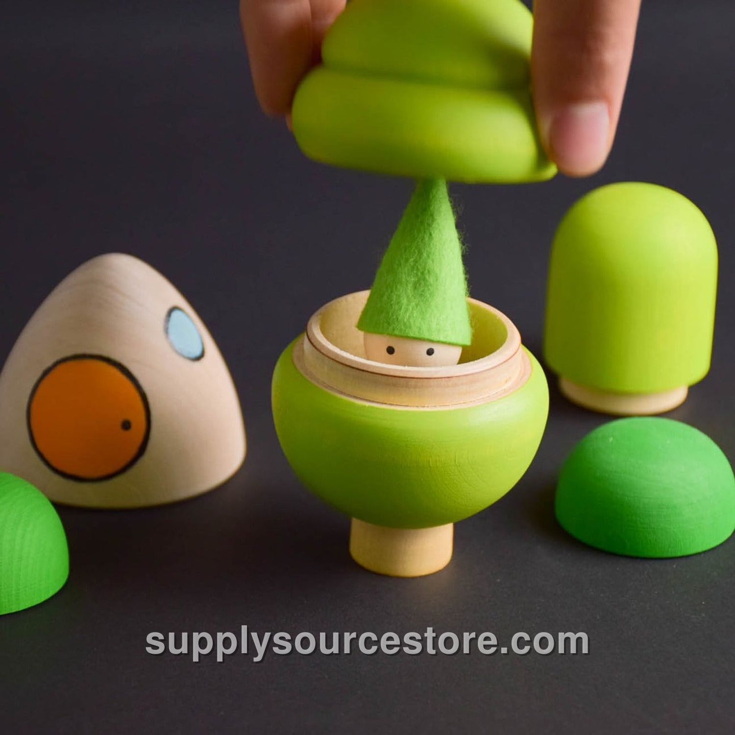 Small Waldorf Wooden Tree Toy Set