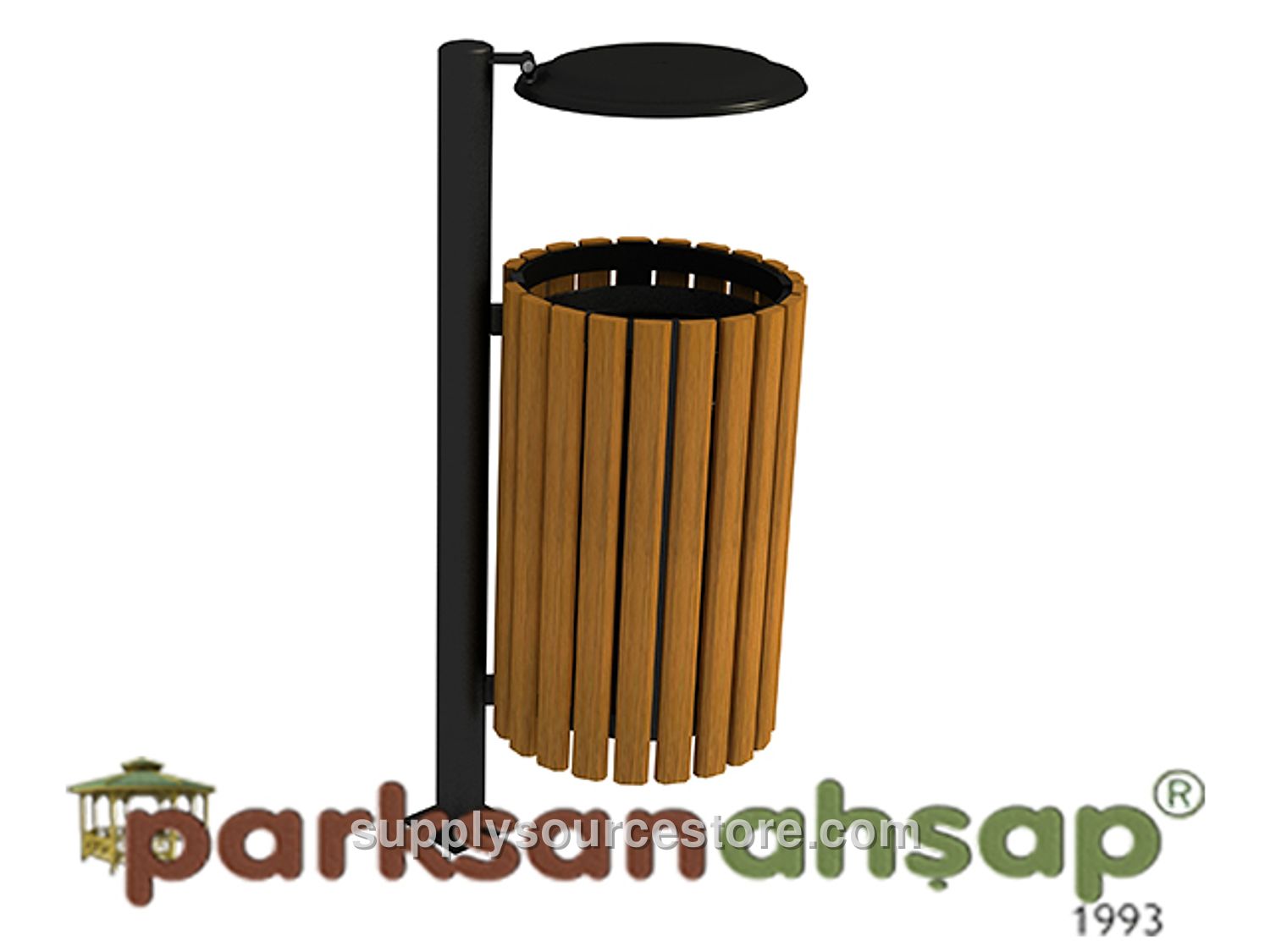 Wood Outdoor Litter Bin