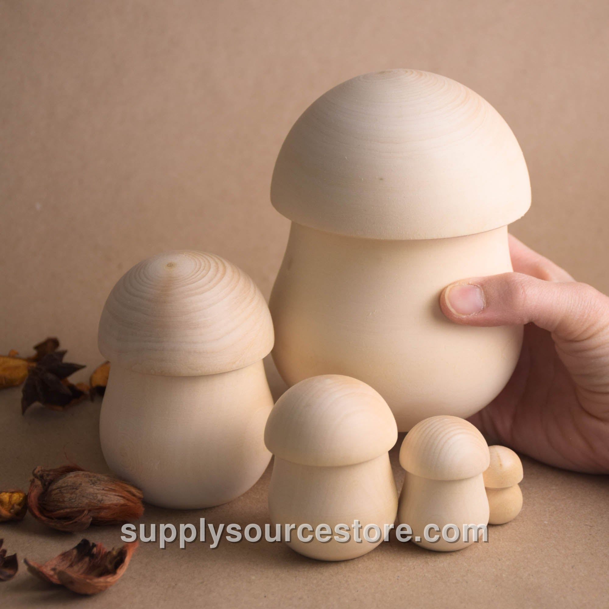 Natural Matryoshka Dolls Mushrooms