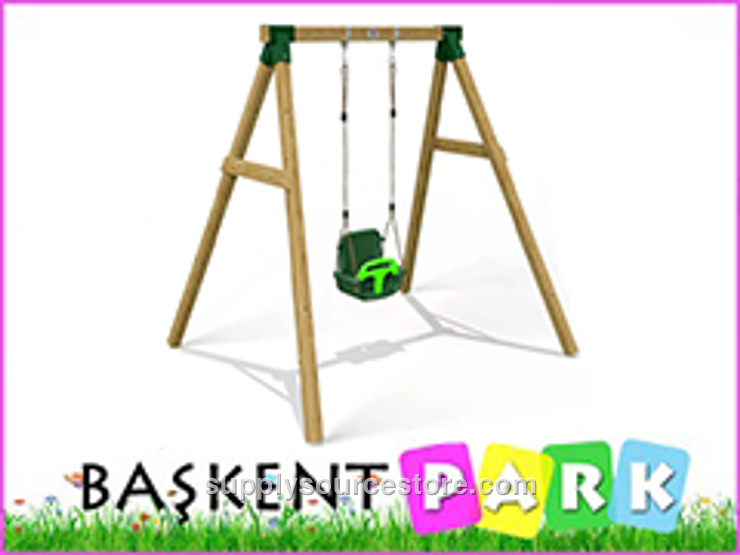 Wooden Baby Swing Set