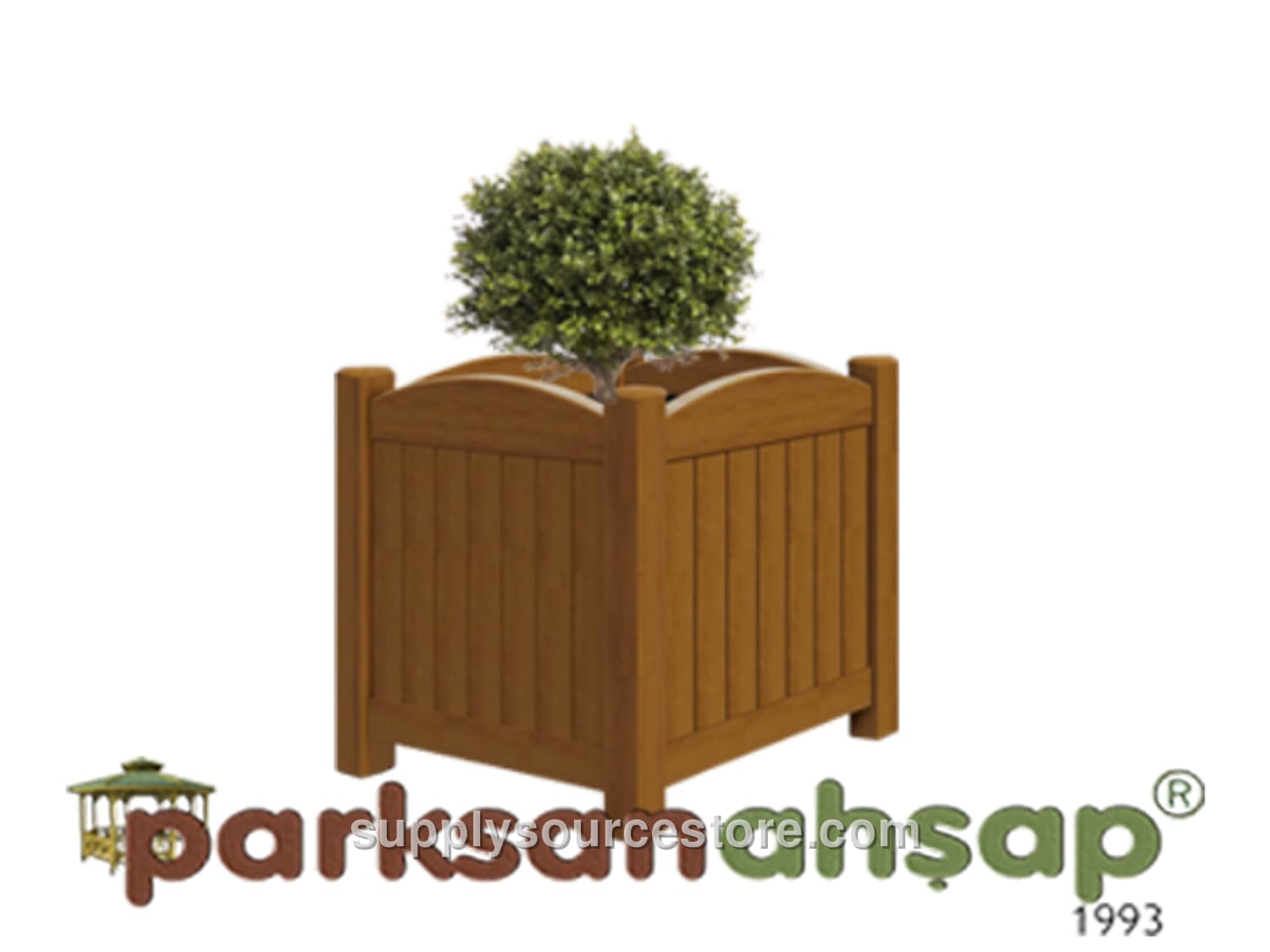 Wooden Pot 40(L) x 40(W) x 40(H)