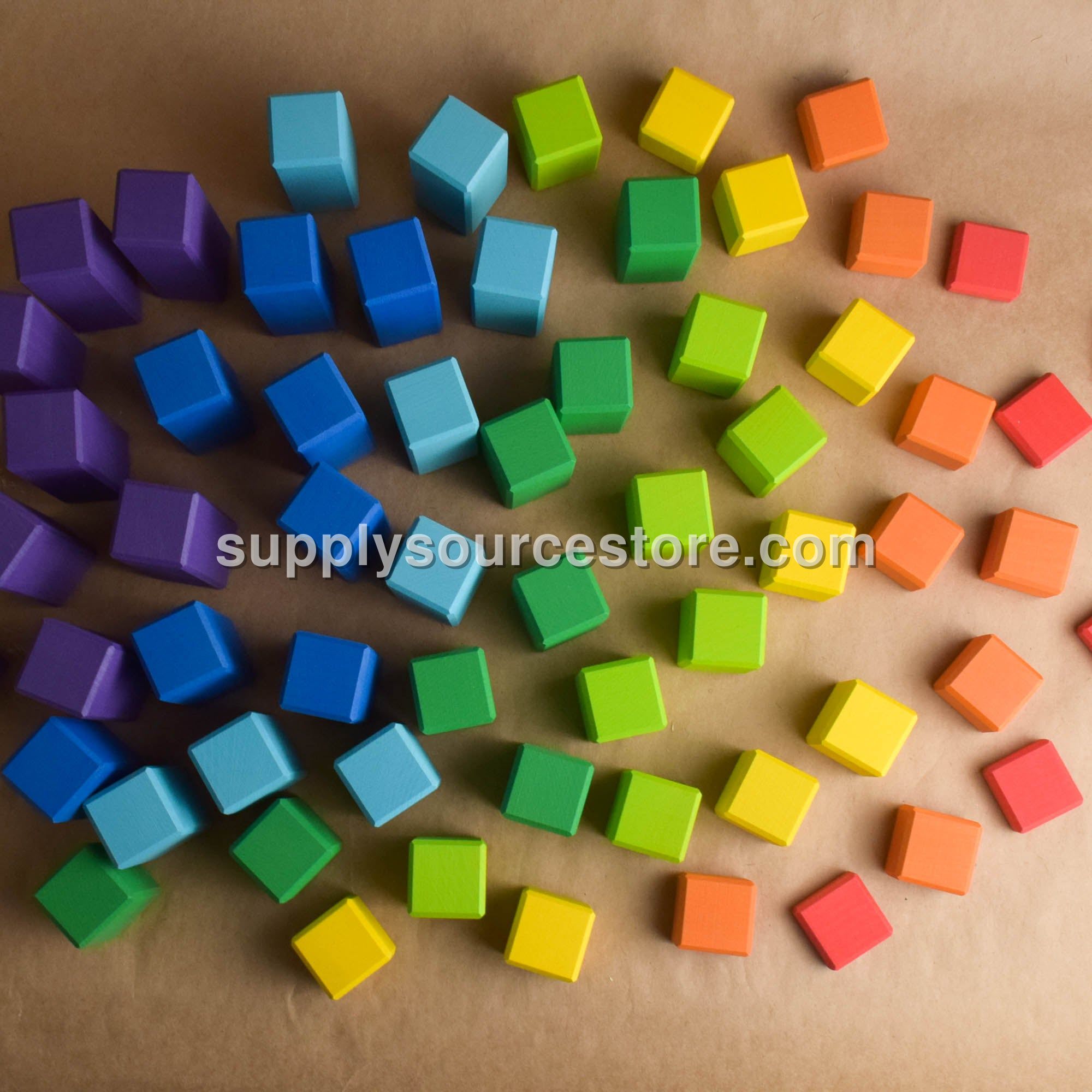 Rainbow Stepped Counting Blocks