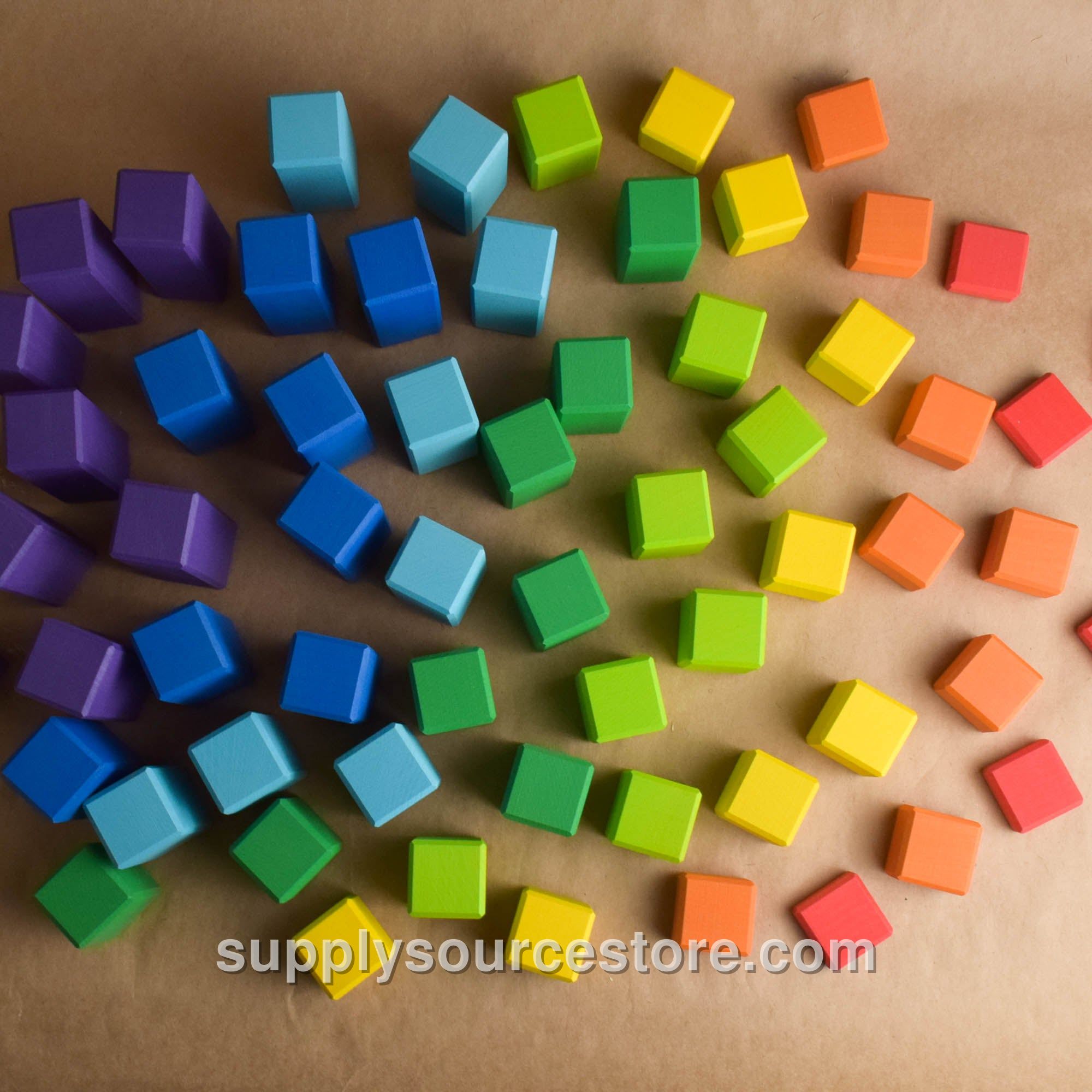 Rainbow Stepped Counting Blocks