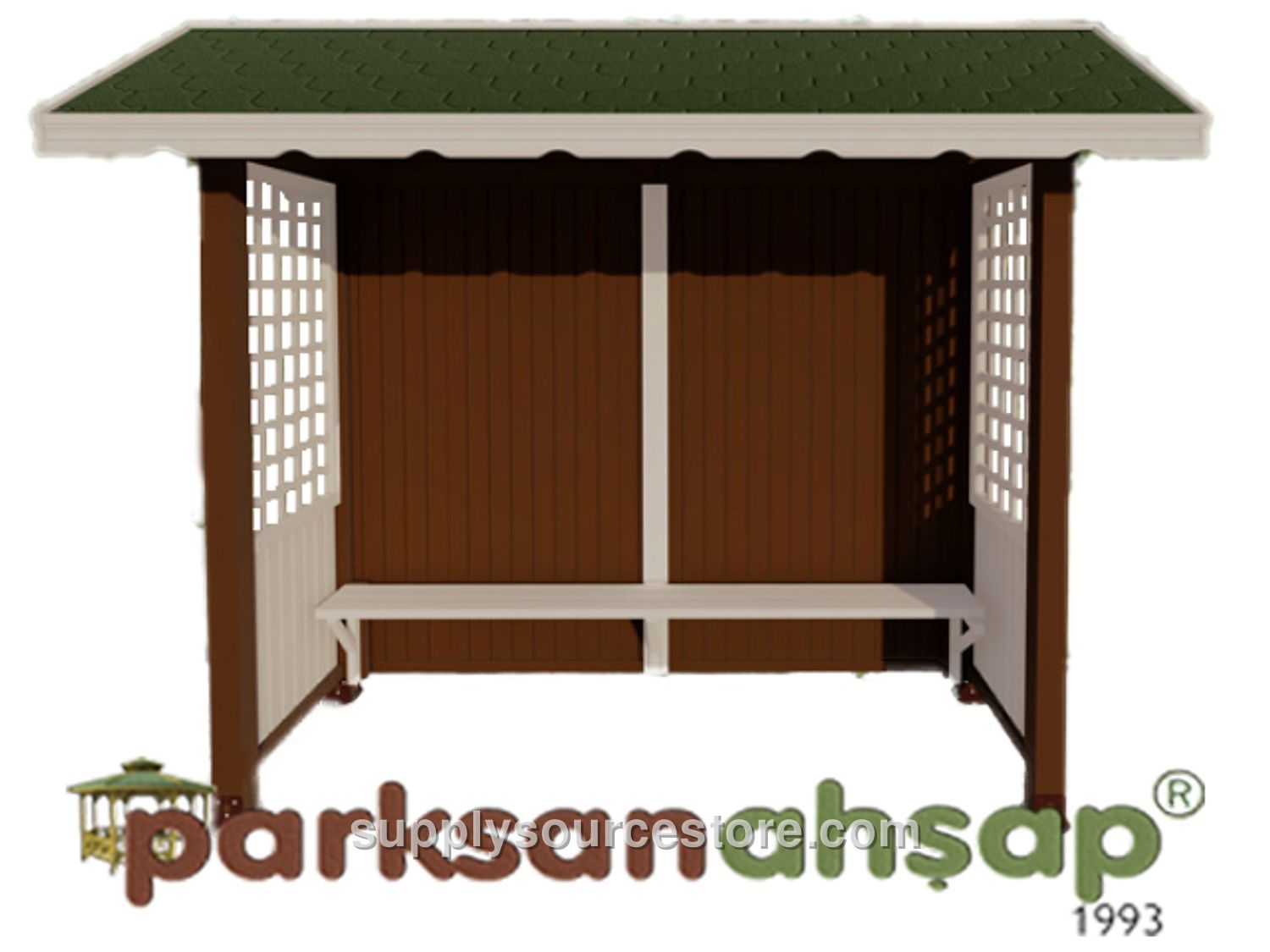 Wooden Bus Stop