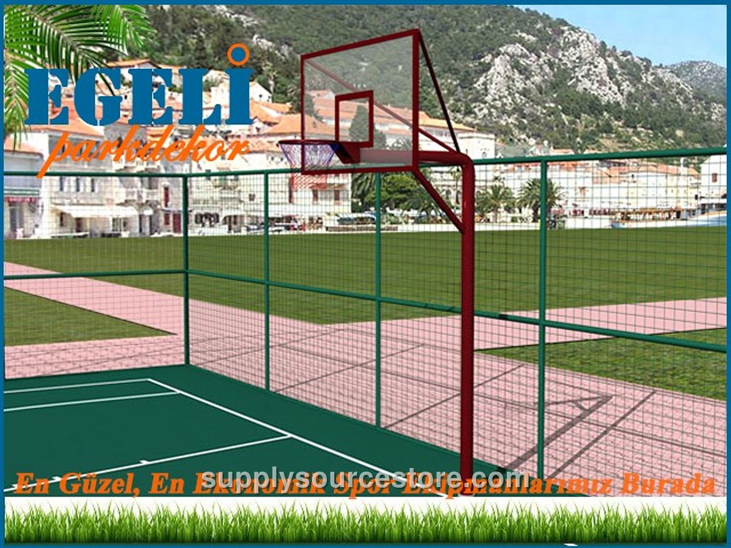 Basketball Hoop Glass Backboard (105×180)