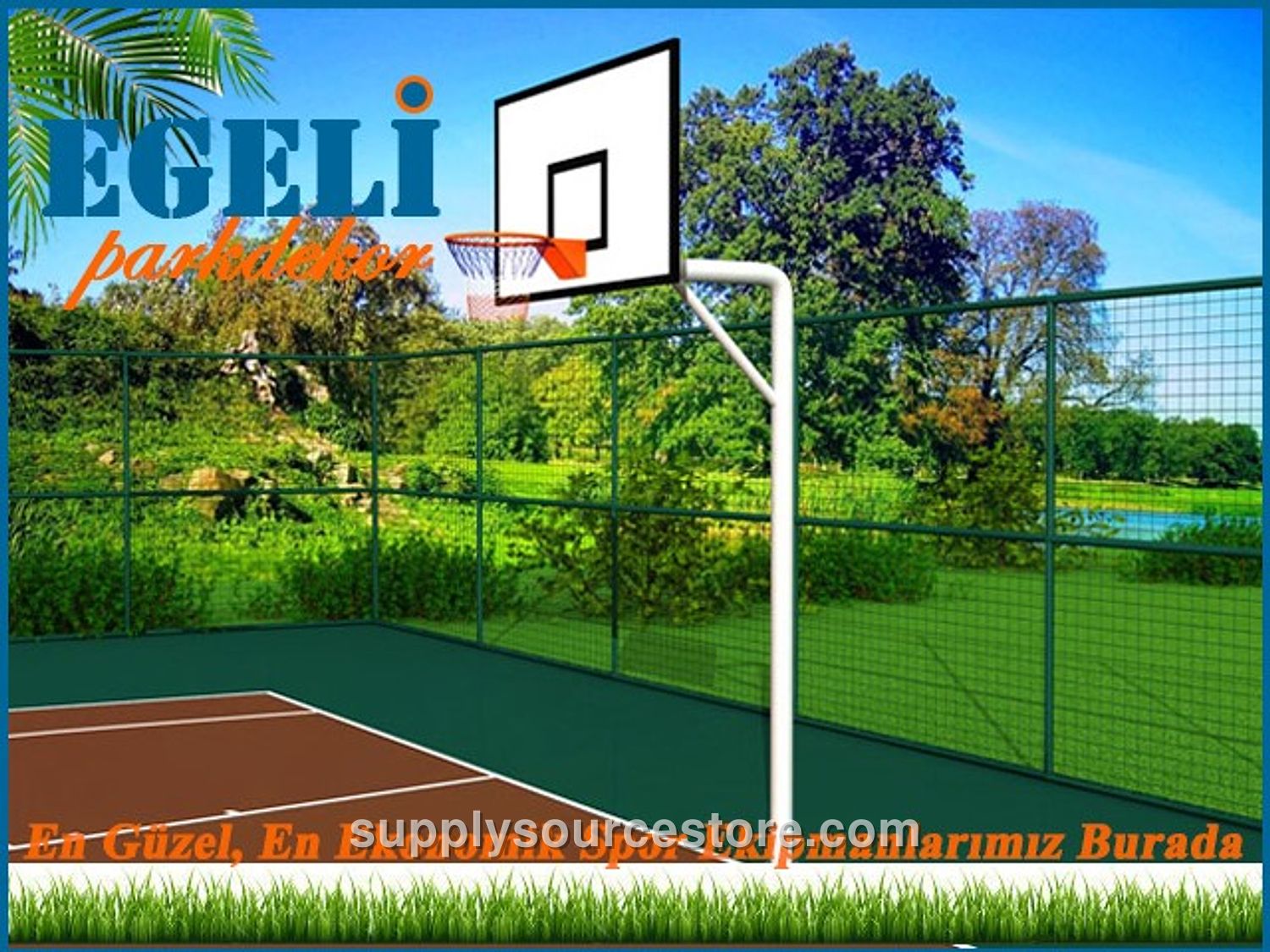 Basketball Hoop Fiber Plywood (105×180)