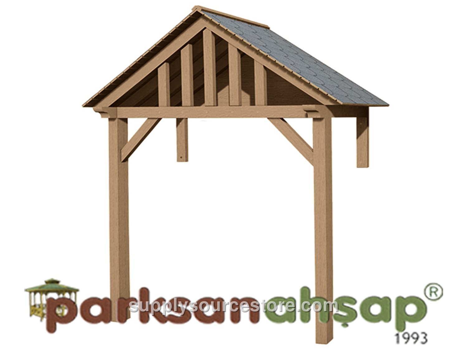 Wooden Entrance Gate 295(L) x 124(W) x 290(H)