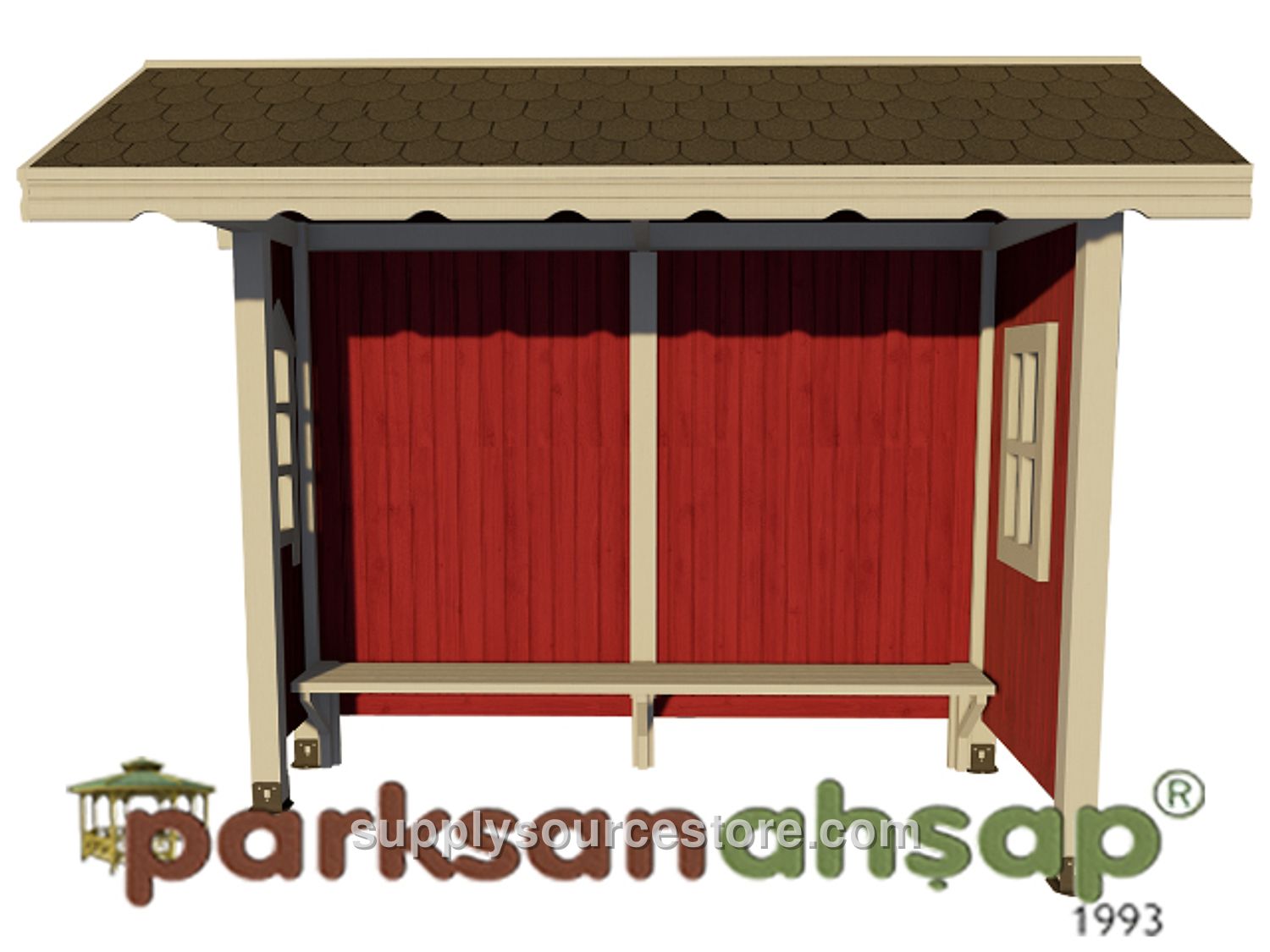 Wooden Bus Stop