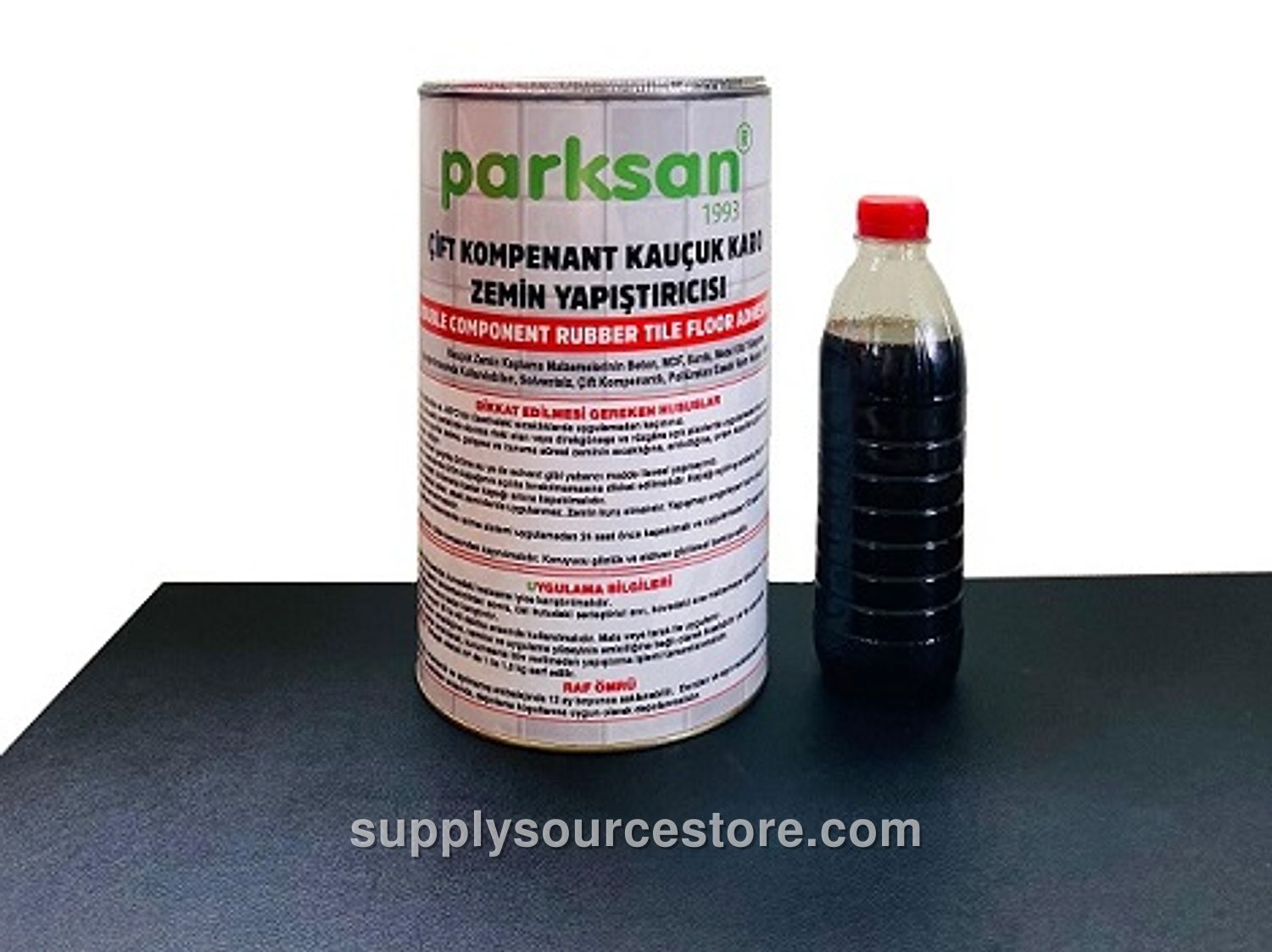 Dual Component Rubber Tile Flooring Adhesive (5 kg (11 lb))