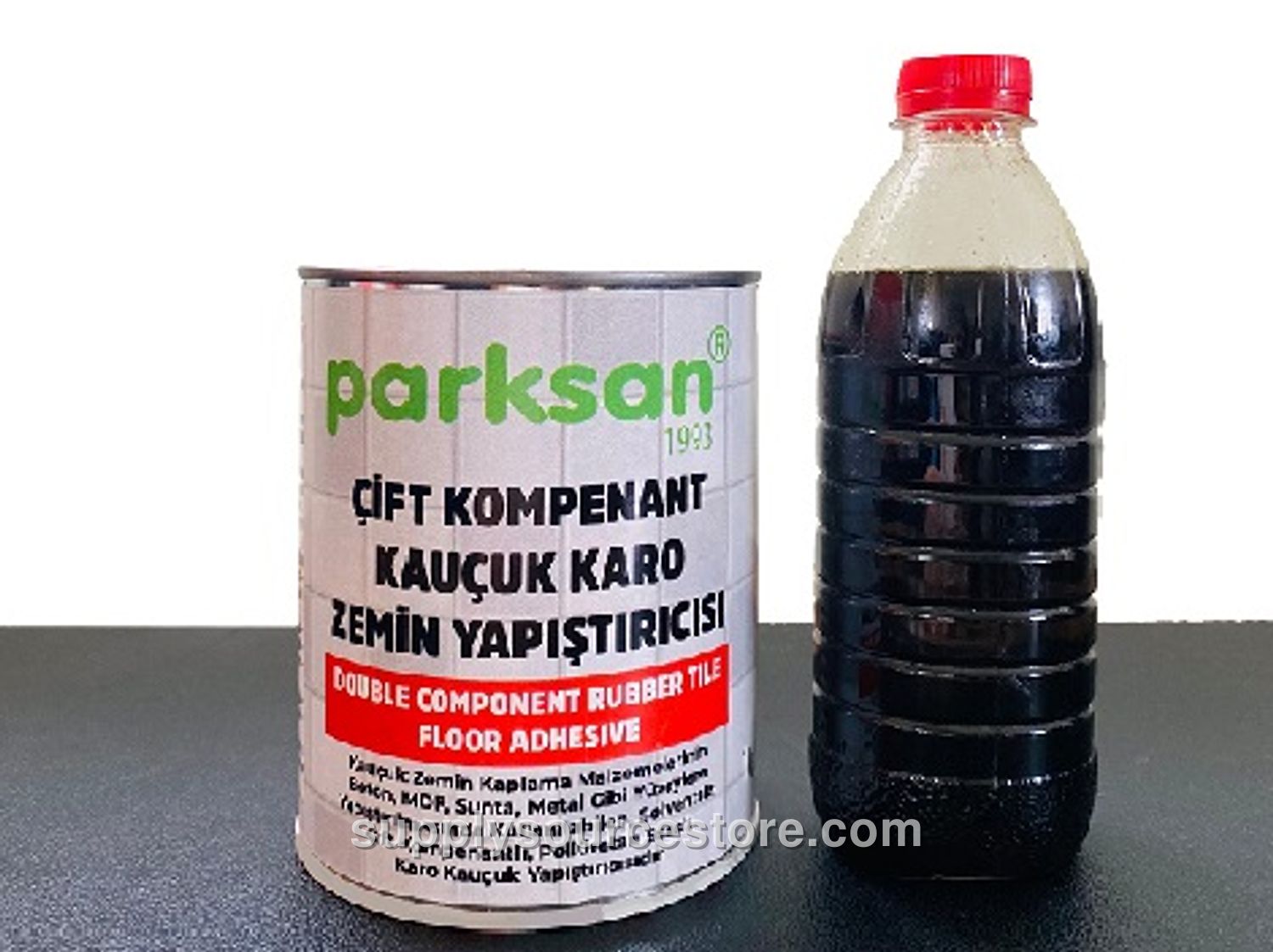 Dual Component Rubber Tile Adhesive (3 kg (6.6 lb))