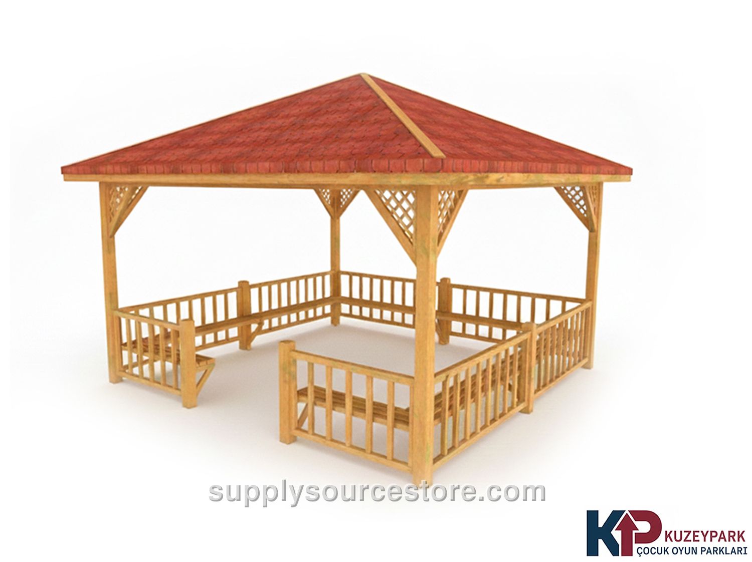Wooden Gazebo 400(L) x 400(W) x 300(H)