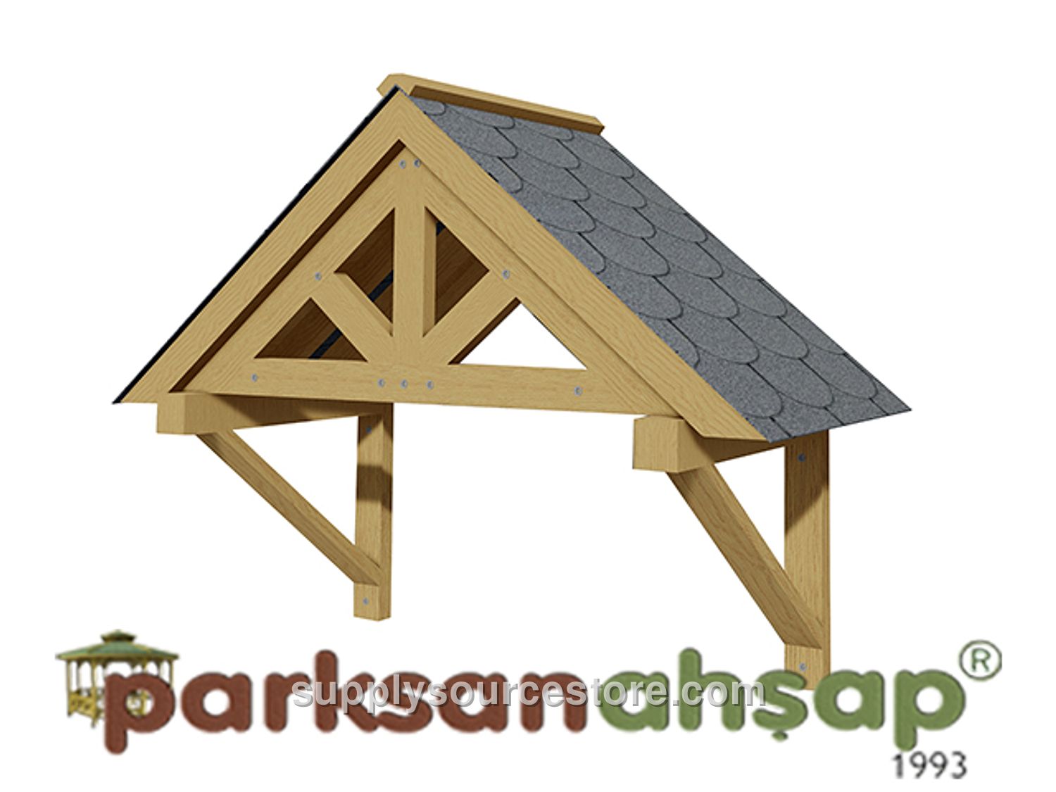 Wooden Door Entry Canopy 188(L) x 78(W) x 145(H)
