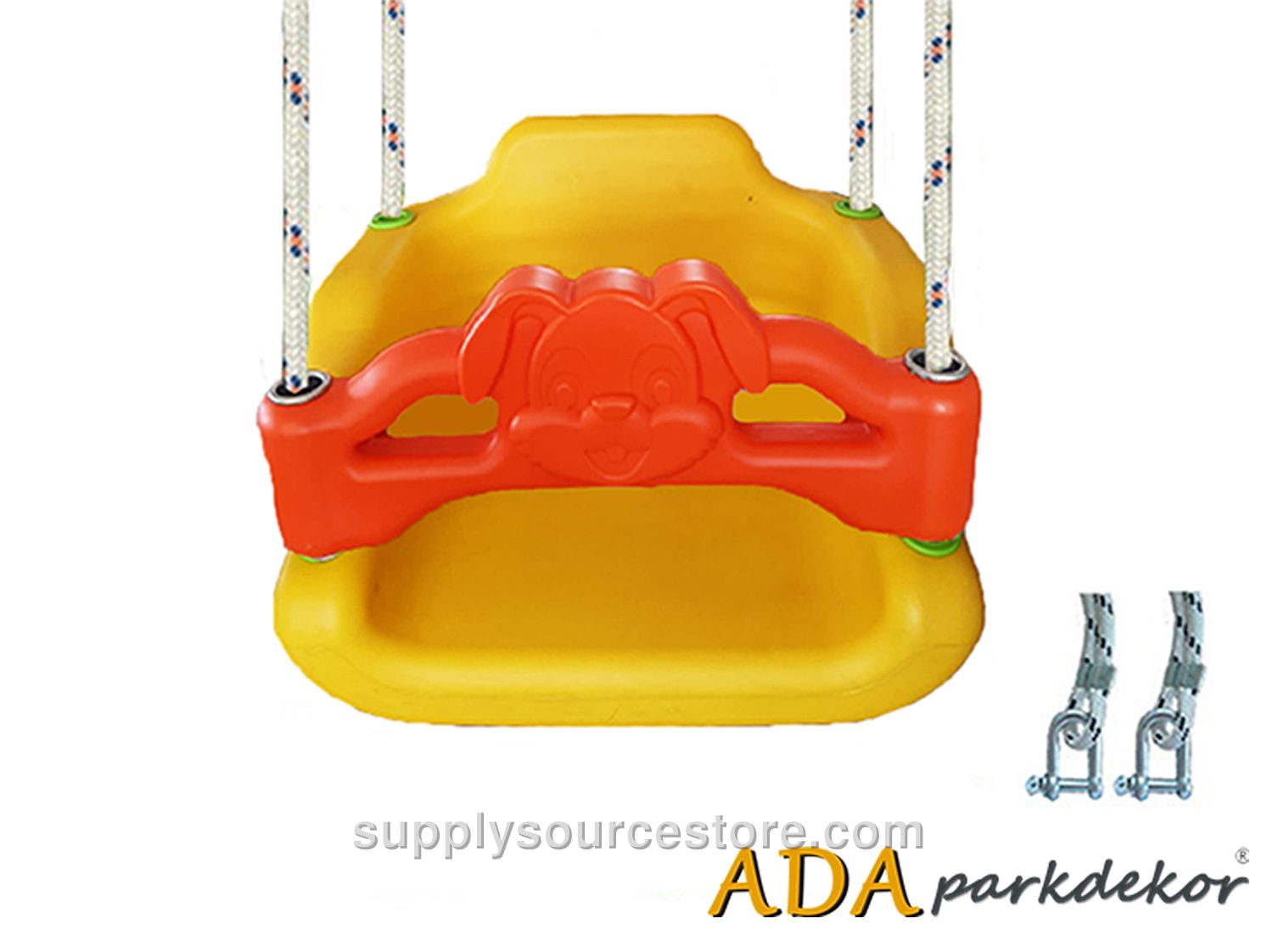 Protected Swing Seat with Metal Pipe (Rope)