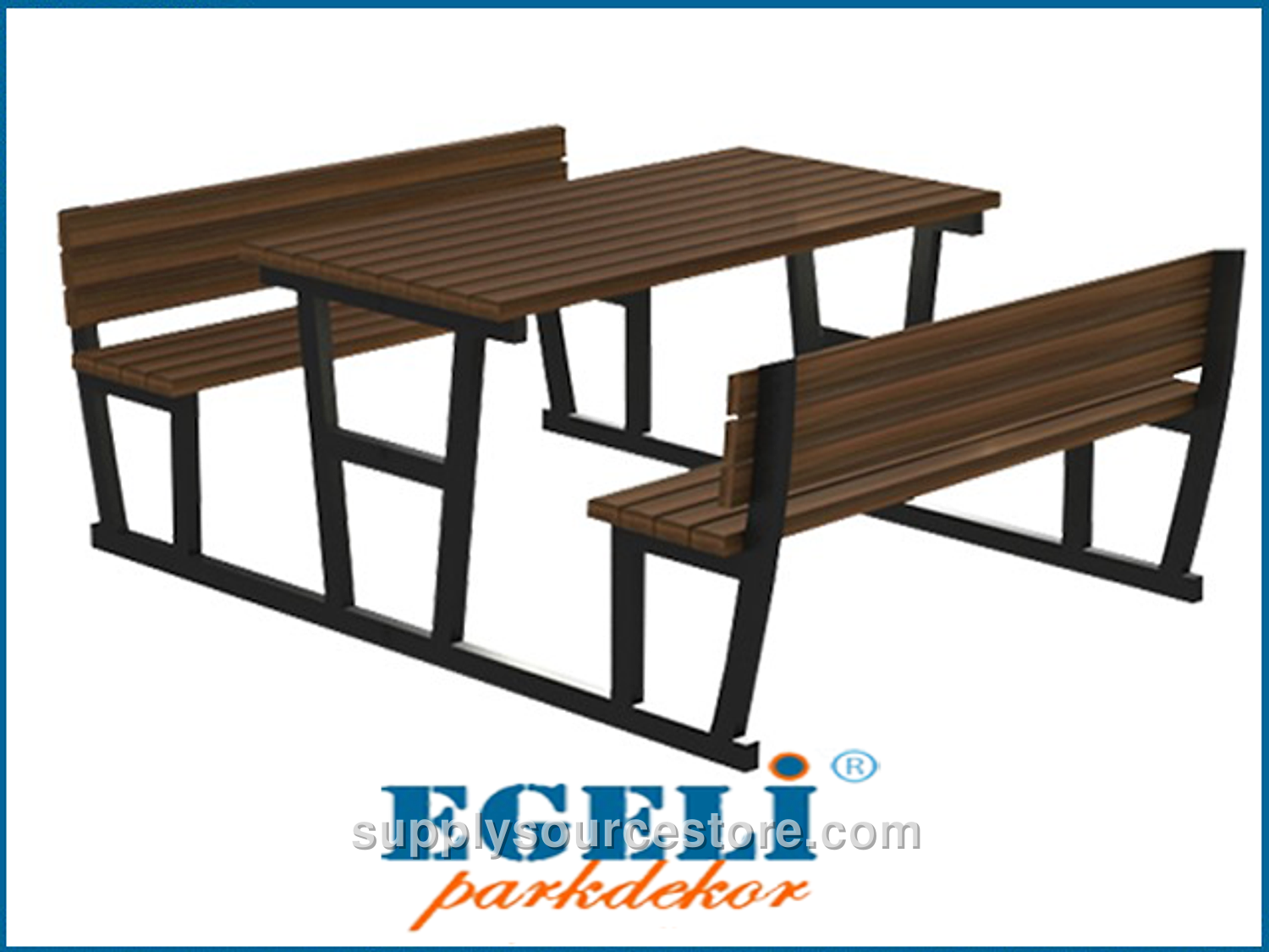 Picnic Table (Metal Legs) 195(L)x190(W)x80(H)