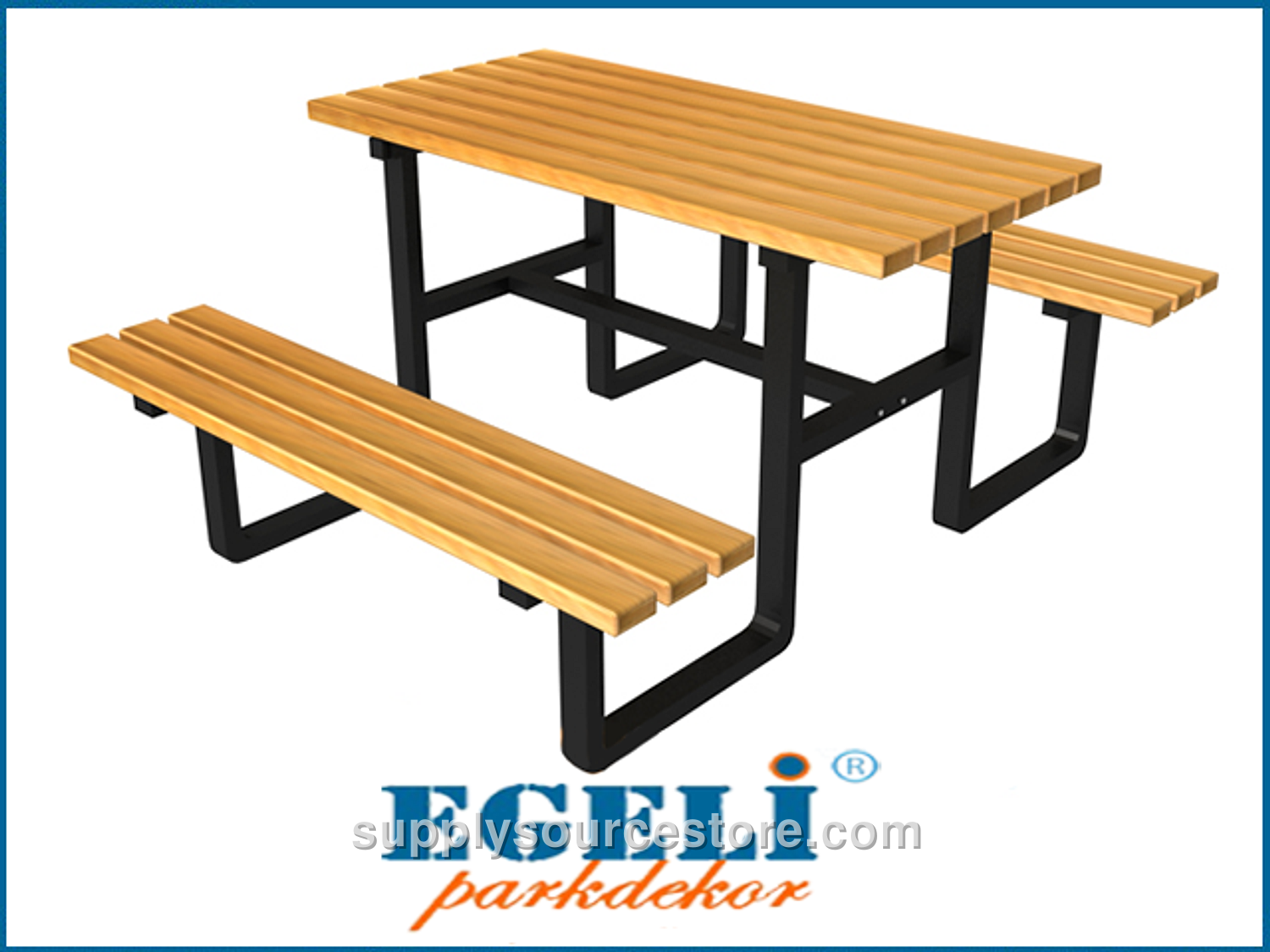 Picnic Table (Metal Legs) 145(L)x162,5(W)x75(H)