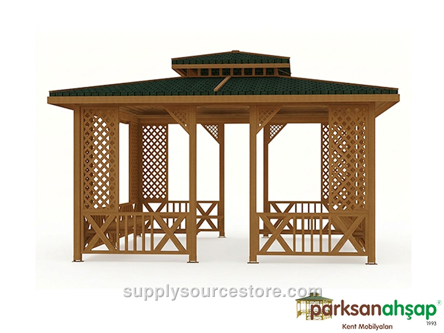 Wooden Gazebo Rectangle 400(L) x 500(W) x 330(H)