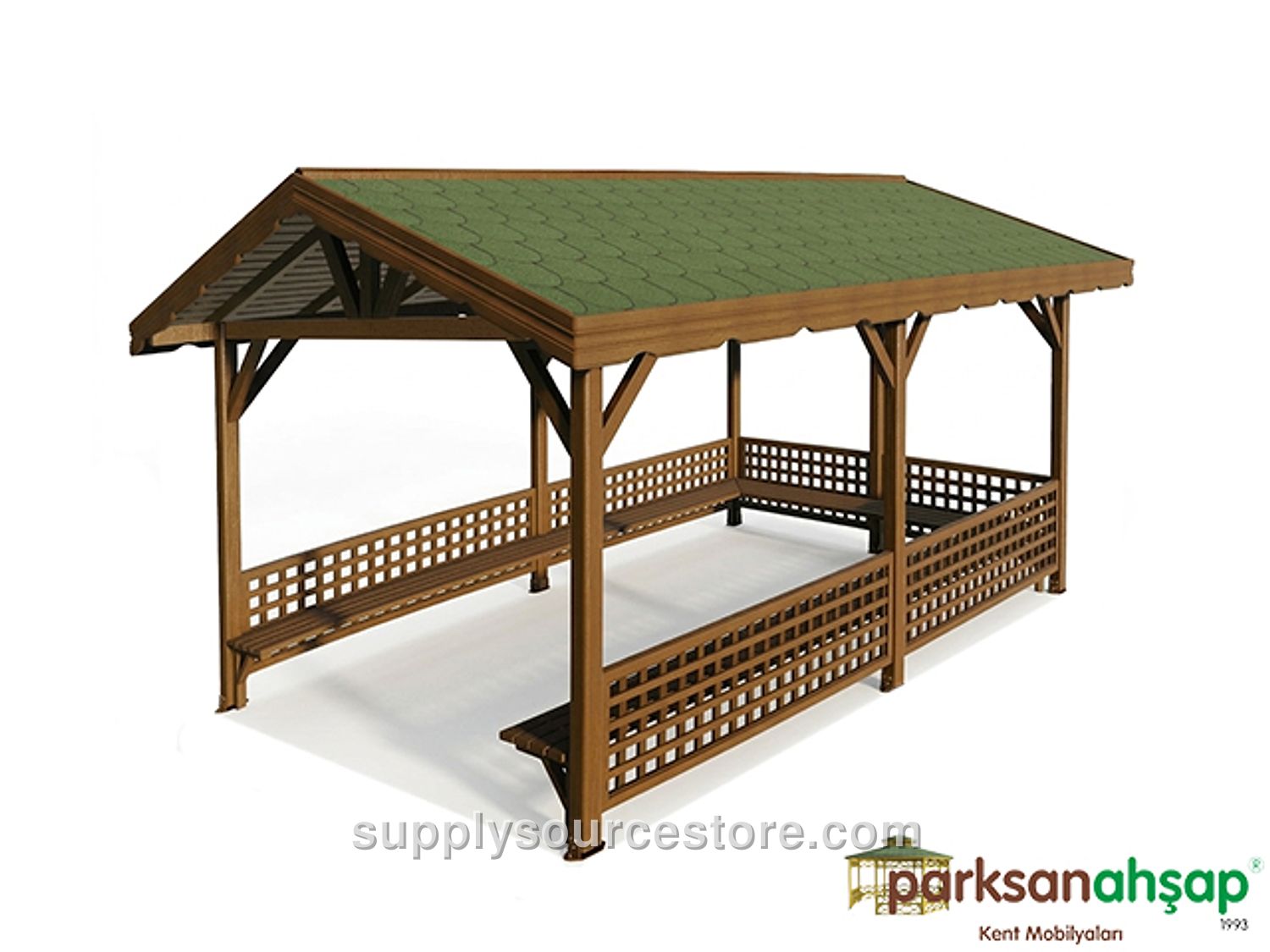 Wooden Gazebo Rectangular 320(L) x 470(W) x 300(H)