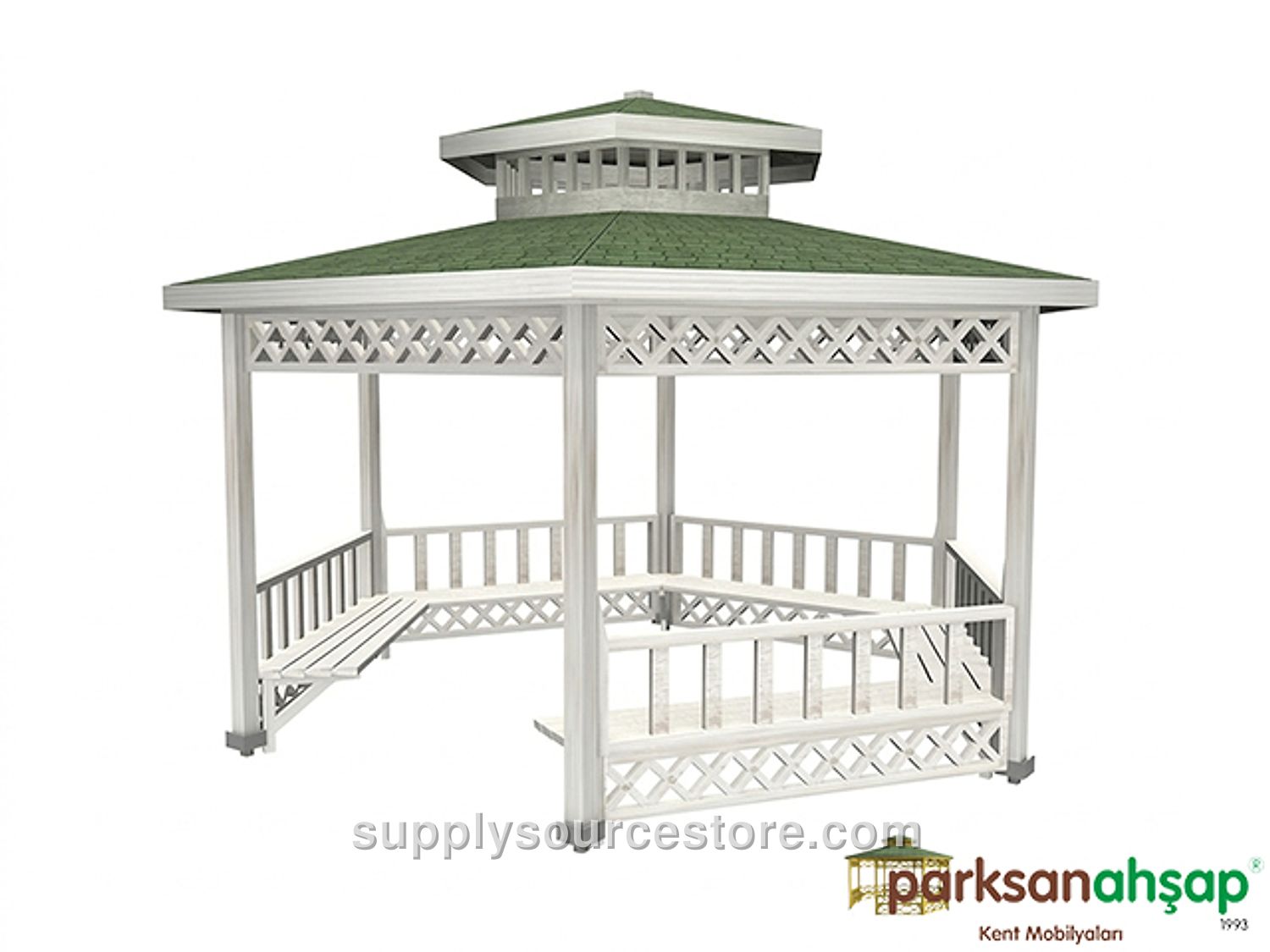 Wooden Hexagonal Gazebo 400(L) x 400(W) x 330(H)
