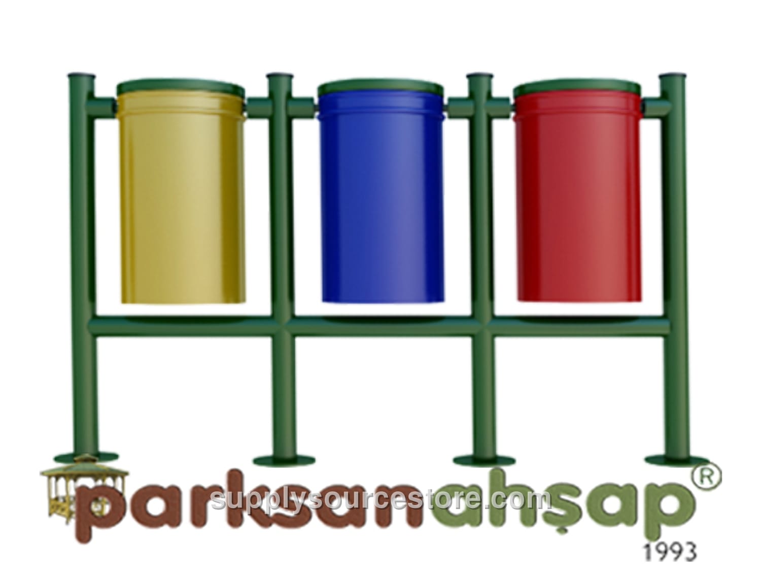Wood – Outdoor Recycling Litter Bin