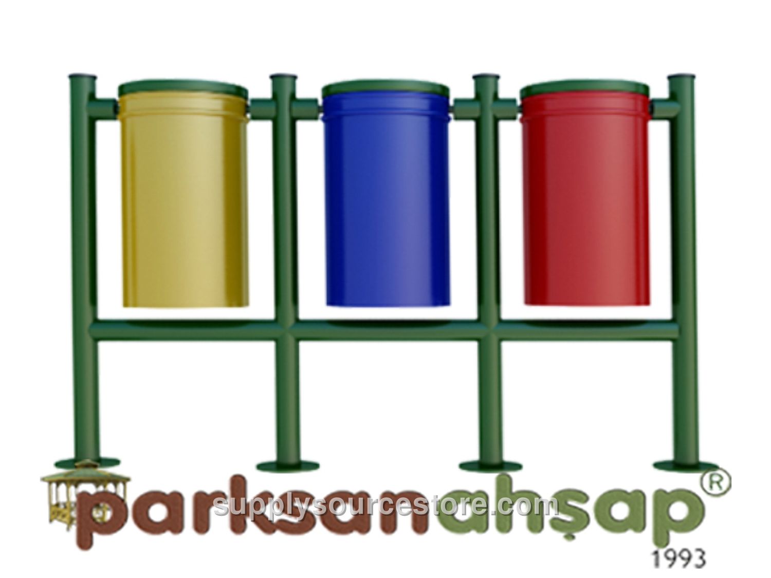 Wood – Outdoor Recycling Litter Bin