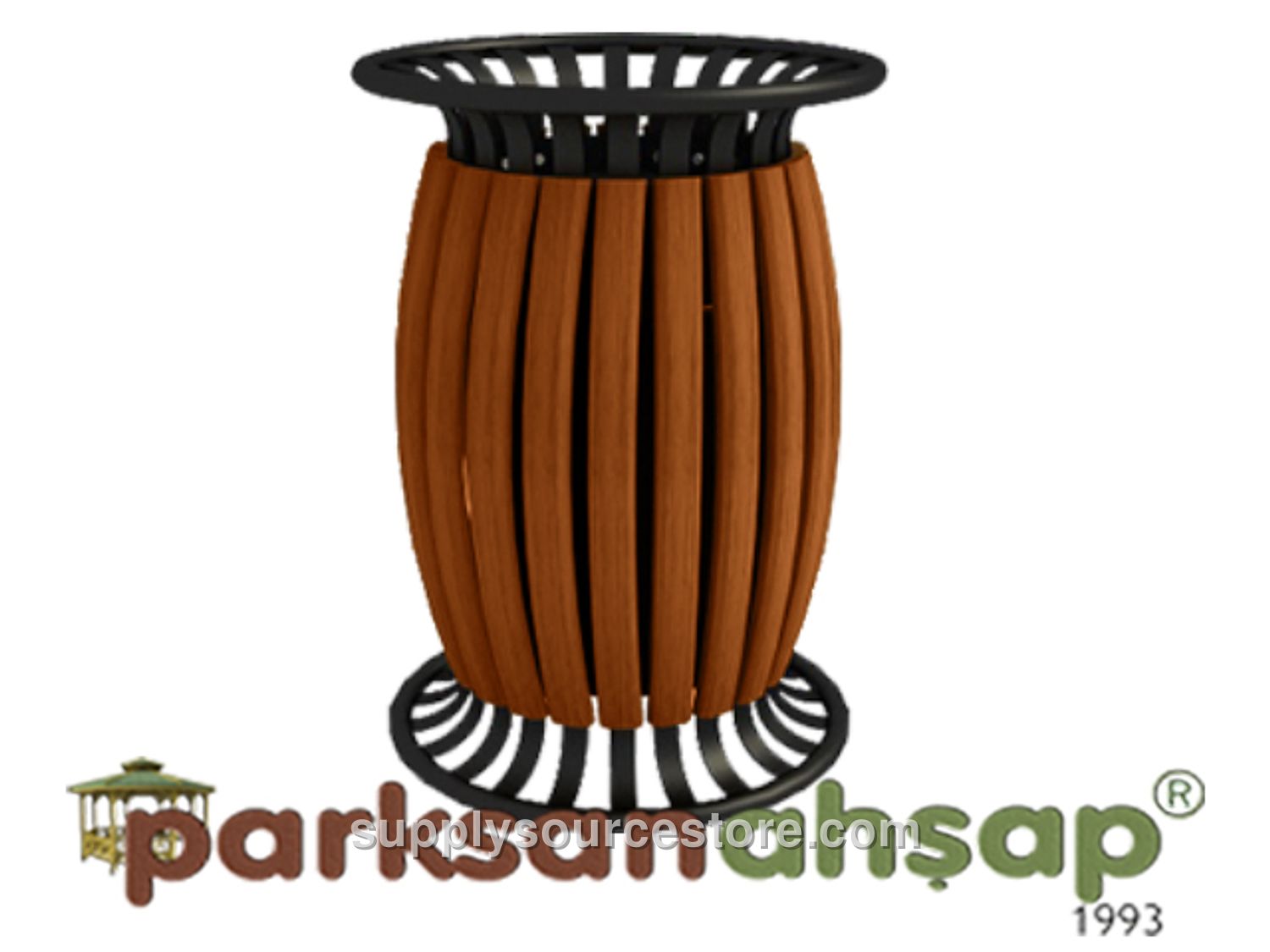 Wood – Outdoor Wooden Trash Bin