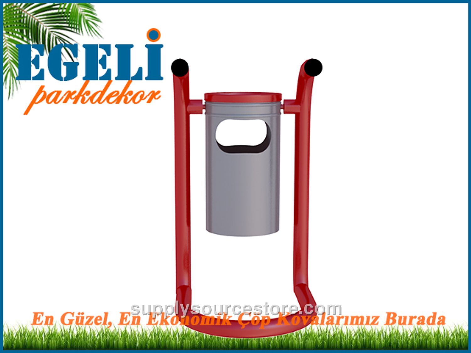 Outdoor Metal Litter Bin