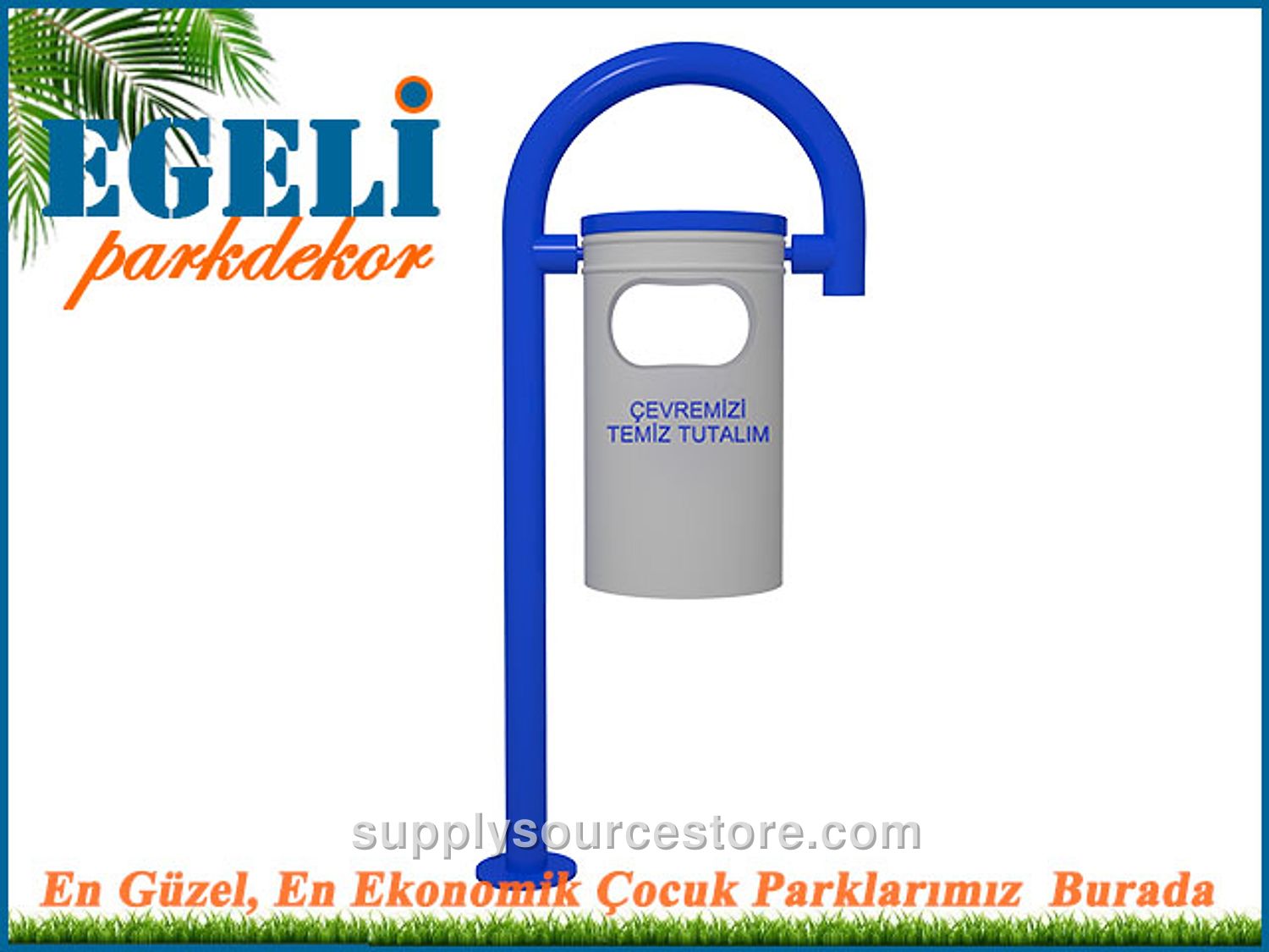 Outdoor Metal Litter Bin