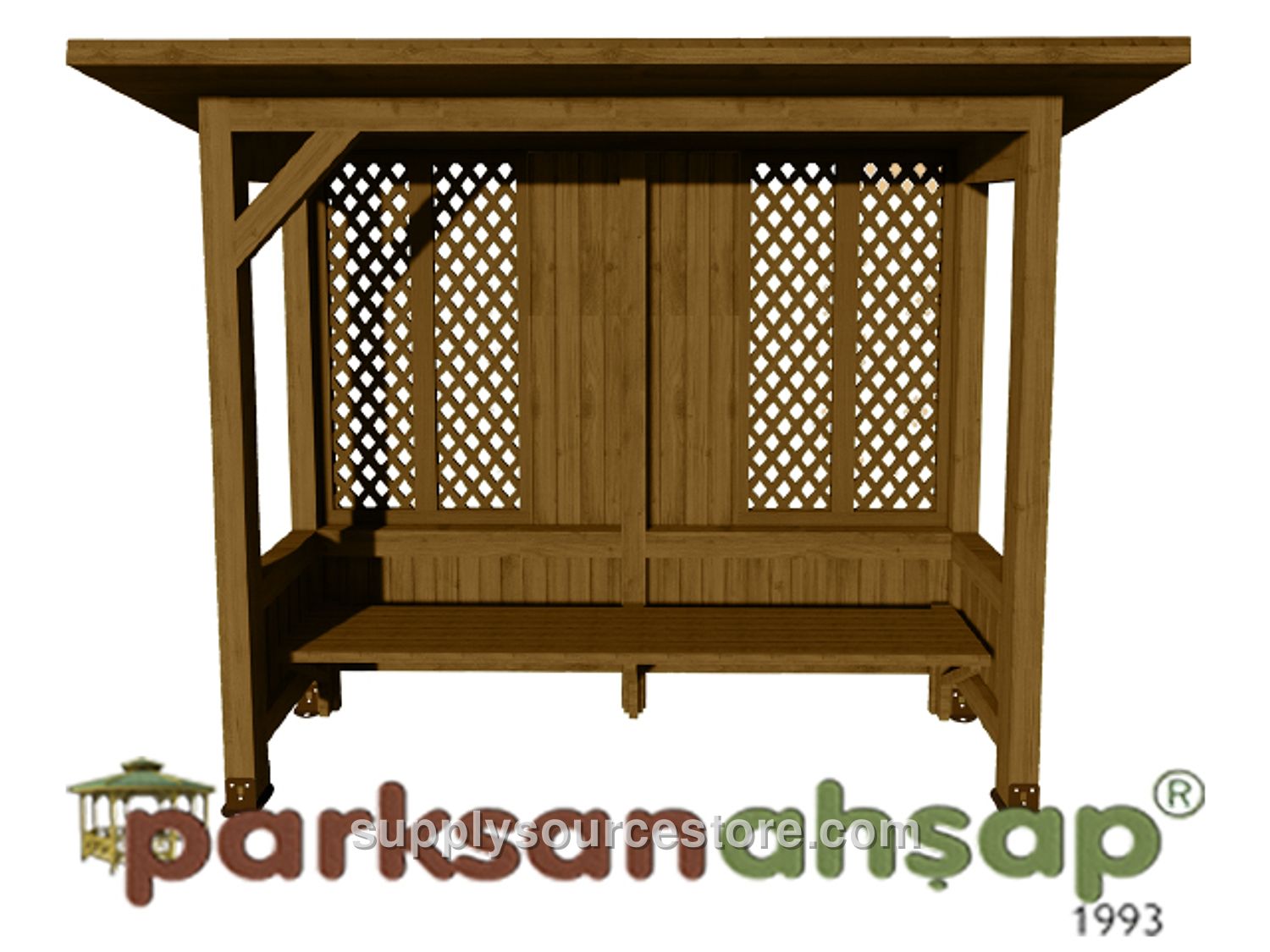 Wooden Bus Stop