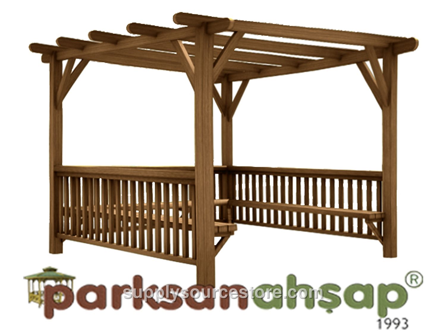 Wooden Pergola 300(L) x 300(W) x 250(H)